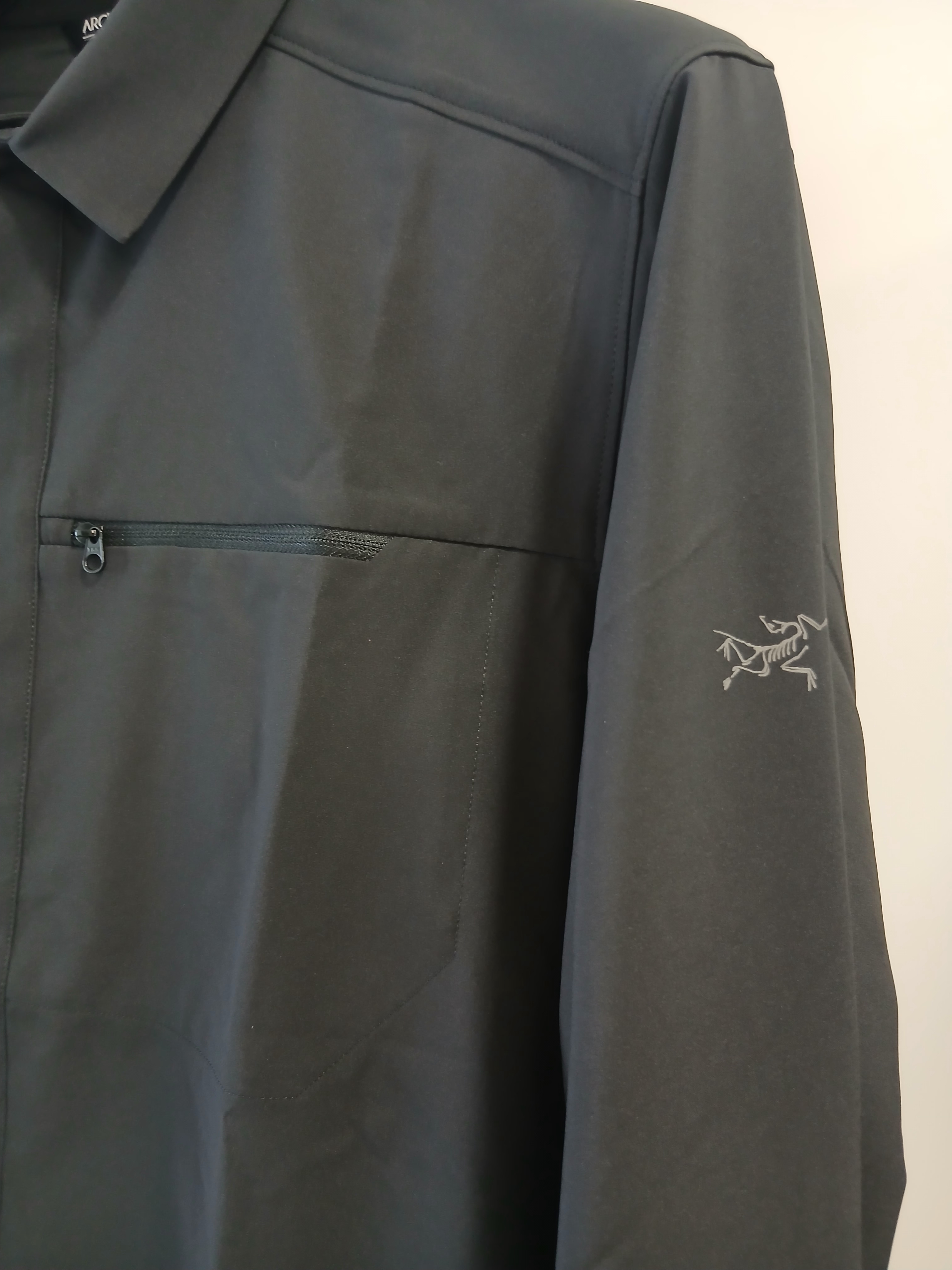 Arc'teryx Skyline LS Shirts Black 착용 스타일 - 2