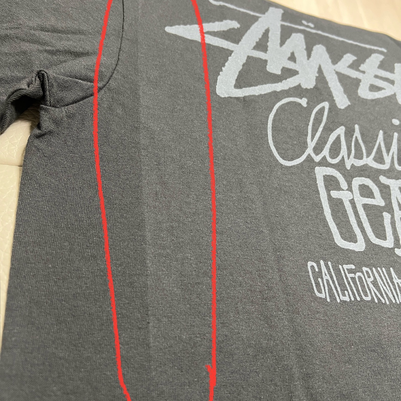 Stussy Pigment Dyed Classic Gear T-Shirt Black 착용 스타일 - 3