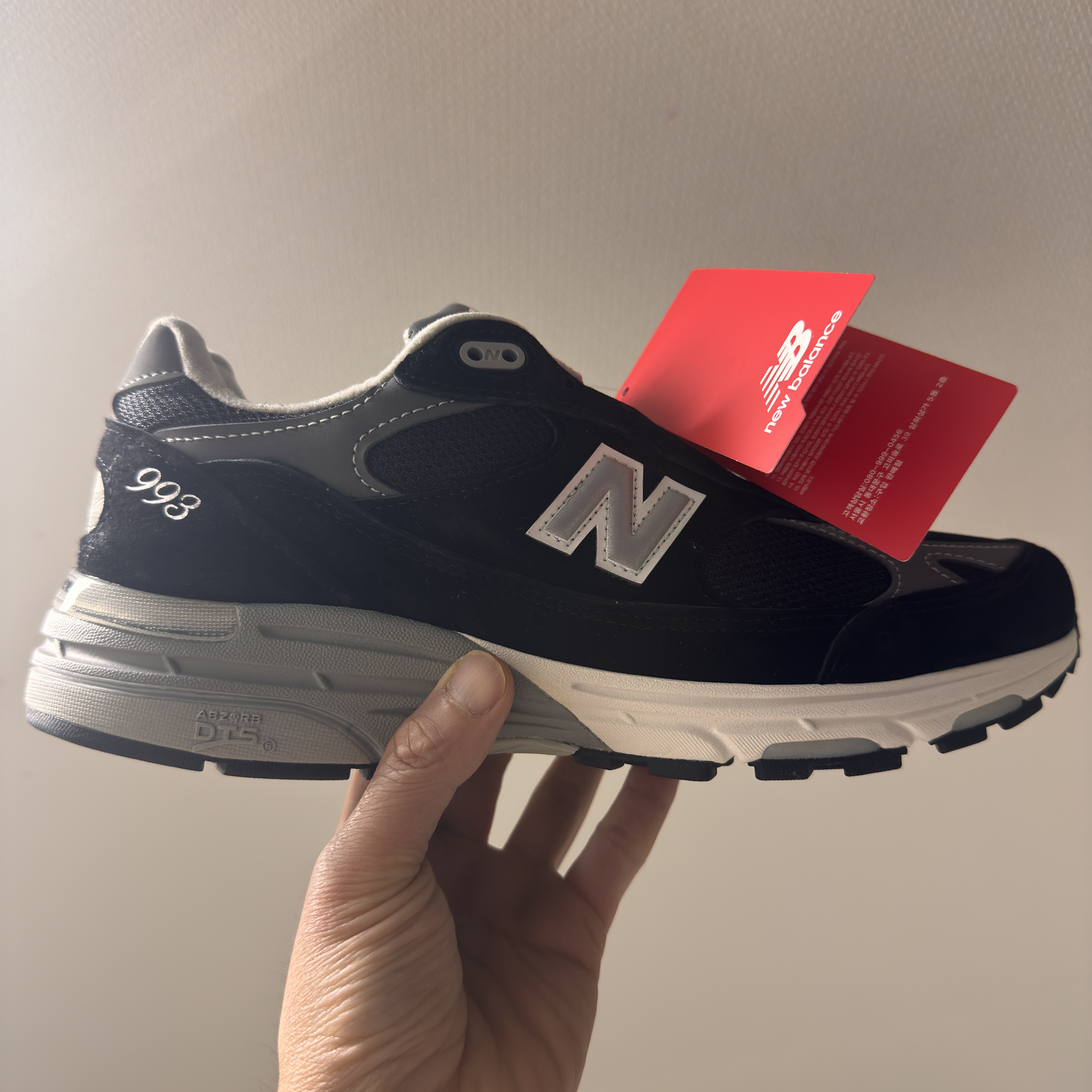 New Balance 993 Made in USA Black - D Standard ์ฐฉ์ฉ ์คํ์ผ