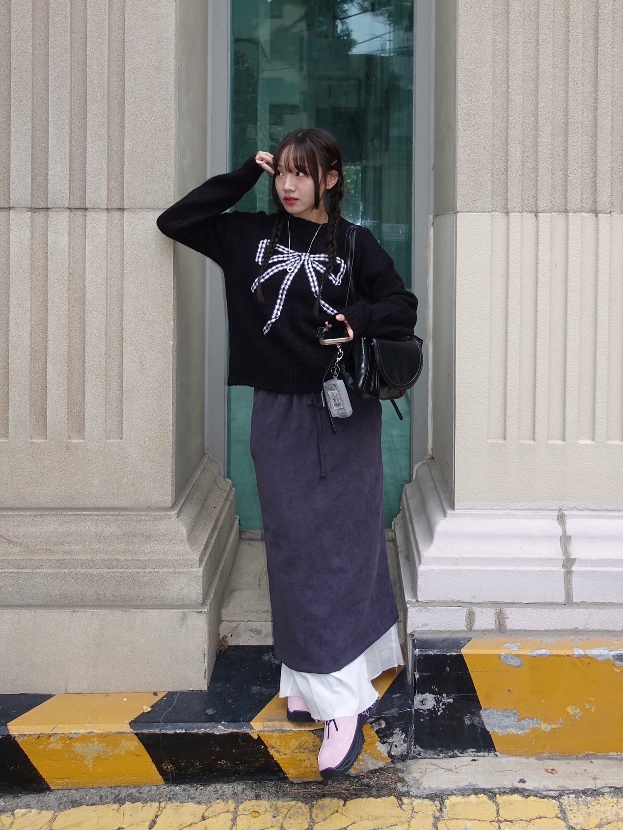 (W) Honsby Opera Pink 착용 스타일