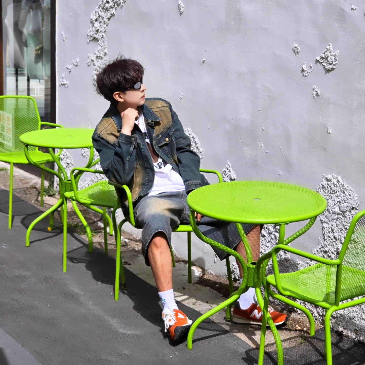 Diesel Dx1446 Red Enamel Stainless Steel Chain Necklace Silver, BAPE Ninja College T-Shirt White 착용 스타일 - 3