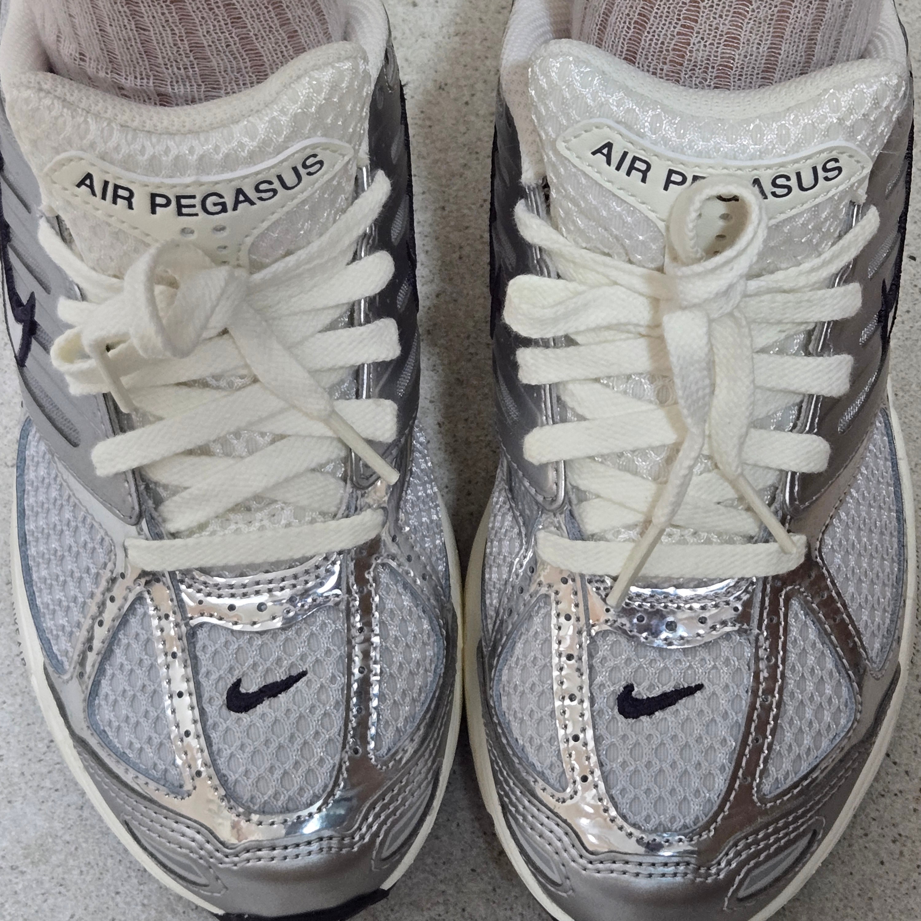 (W) Nike Air Pegasus 2K5 Photon Dust Chrome 착용 스타일 - 5