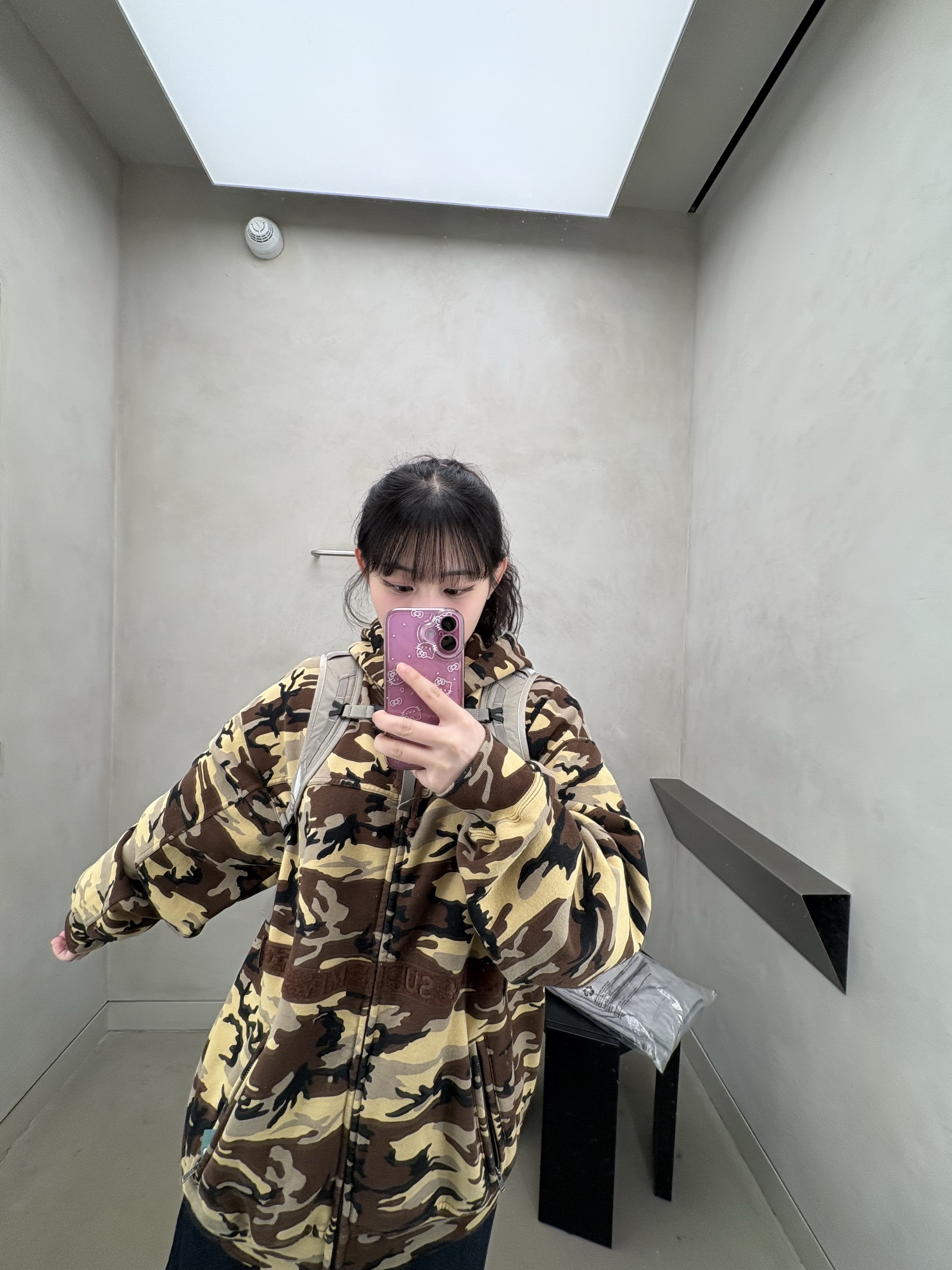 Supreme x Marithe Francois Girbaud Zip Up Hooded Sweatshirt Camo - 25SS 착용 스타일 - 2
