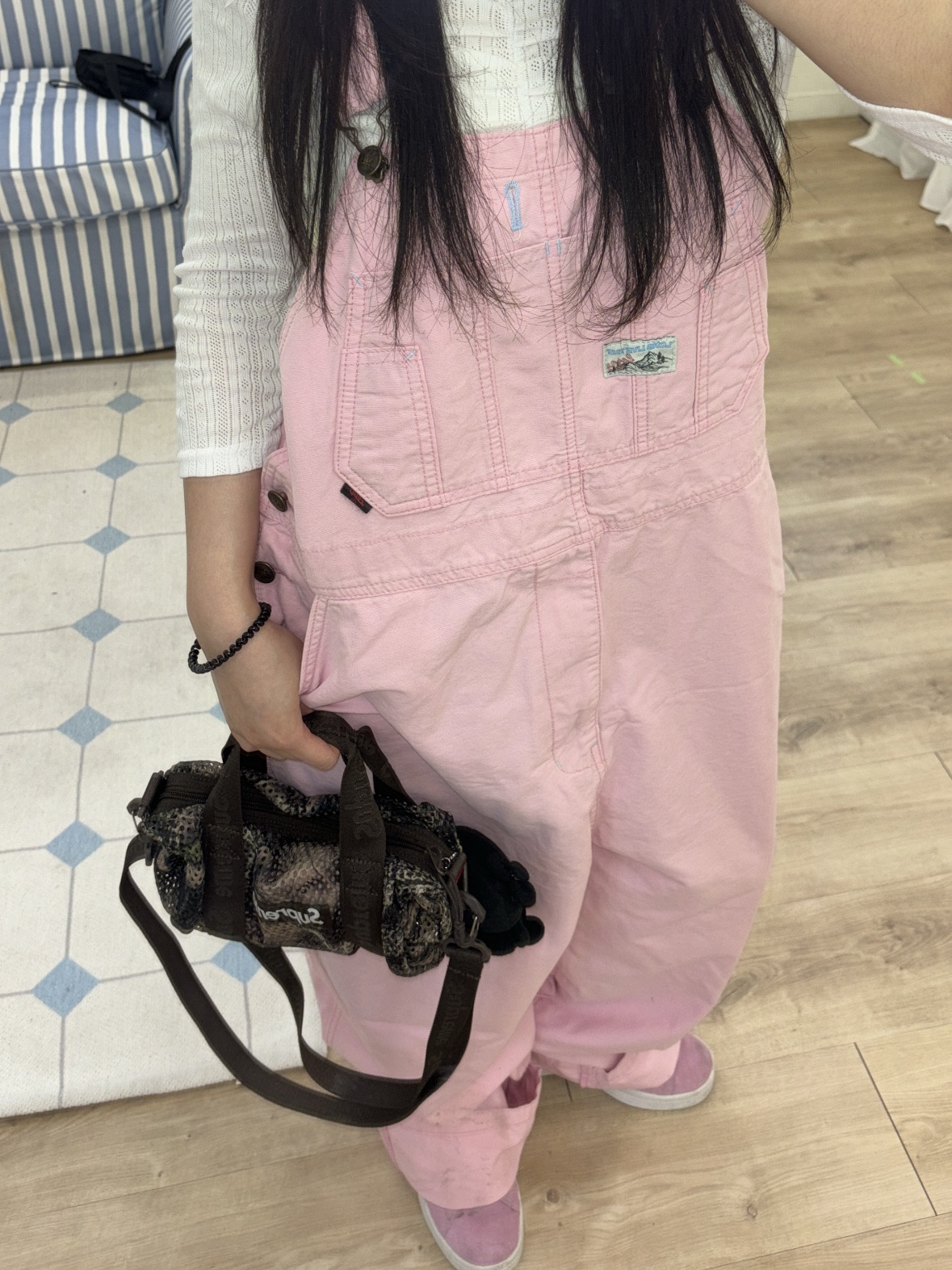 Supreme Mesh Mini Duffle Bag Truetimber Kanati Camo - 25SS 착용 스타일 - 2