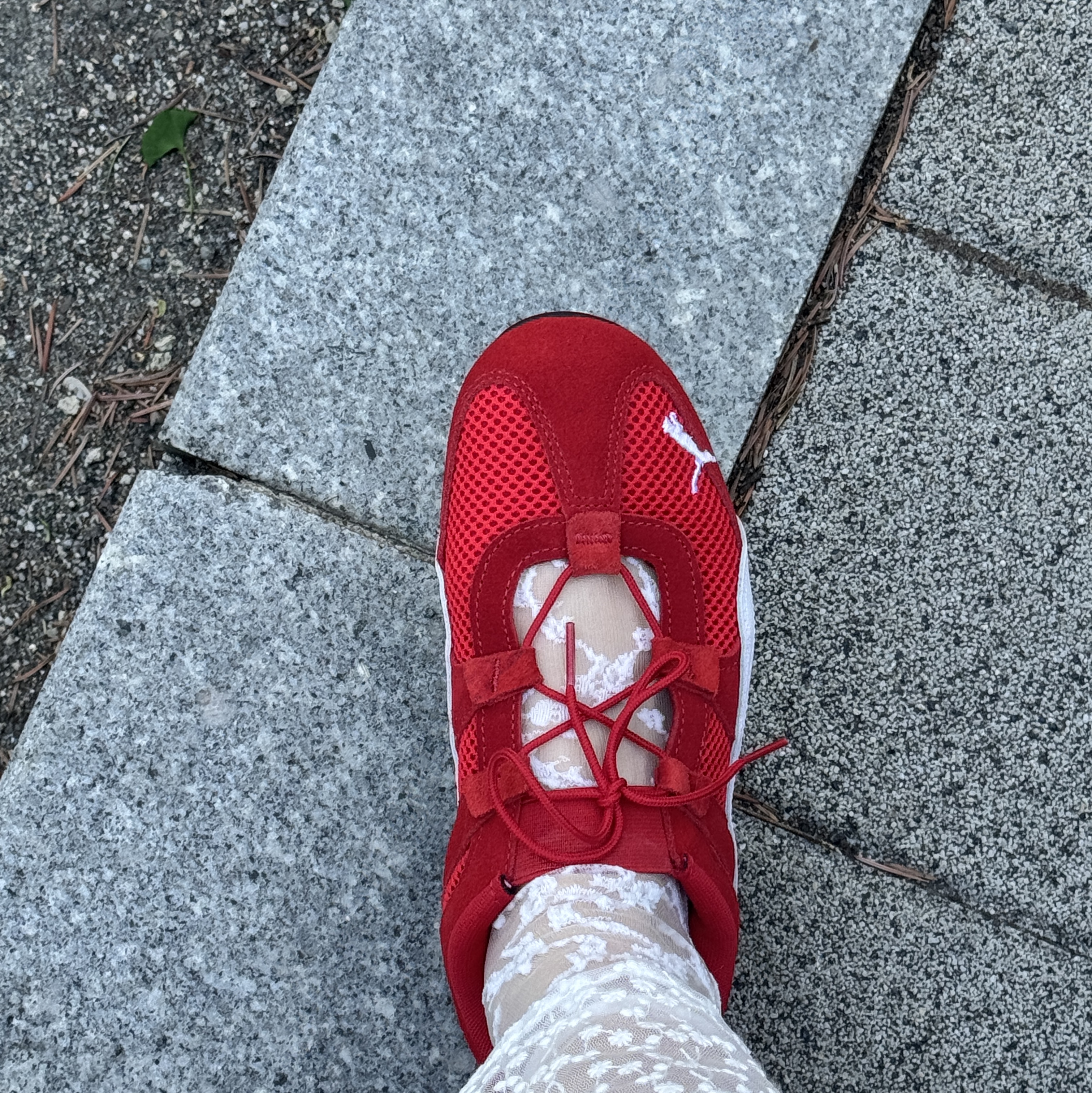 (W) Puma Speedcat Go For All Time Red Puma White 착용 스타일