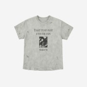 TOAST TO MY PAST YB VINTAGE T-SHIRT - LIGHT GRAY