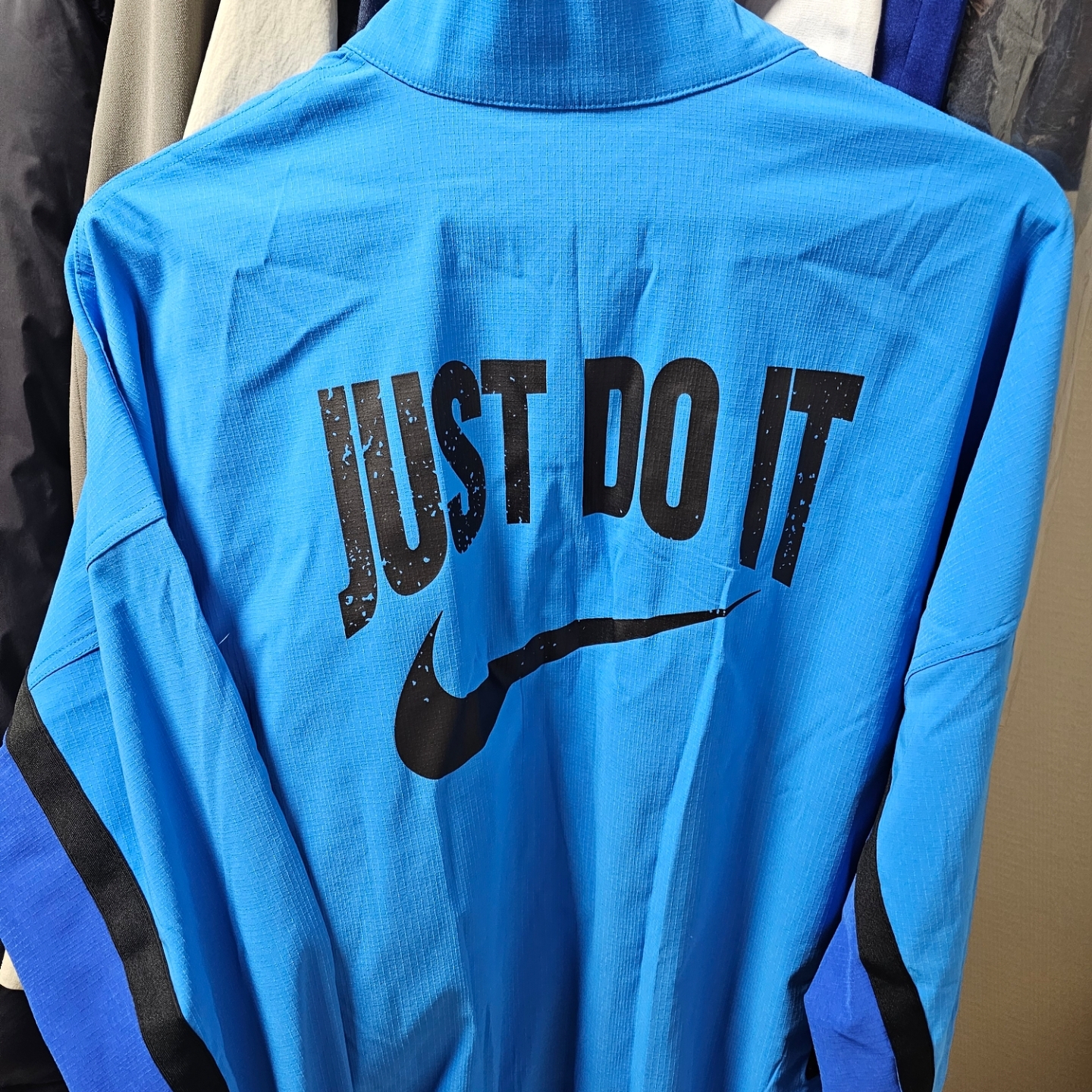 Nike DNA Woven Basketball Jaket Light Photo Blue Game Royal - Asia 착용 스타일
