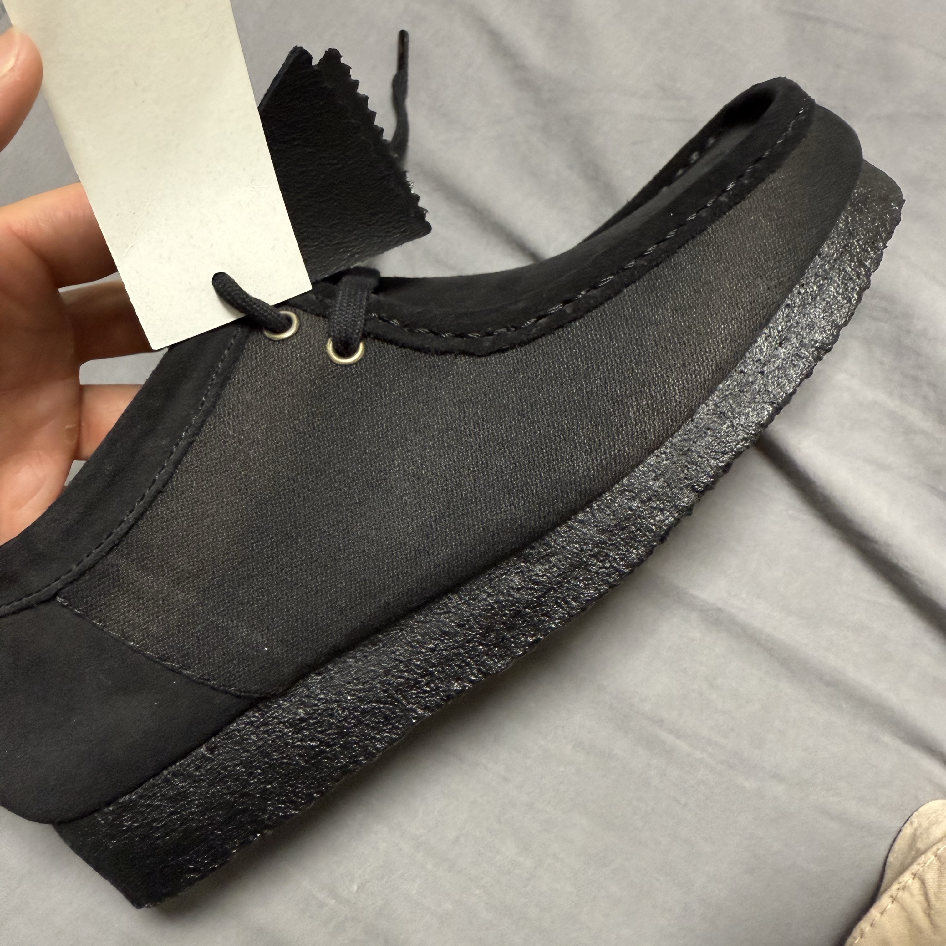 Clarks x Jiyongkim Sun Bleached Wallabee Black 착용 스타일