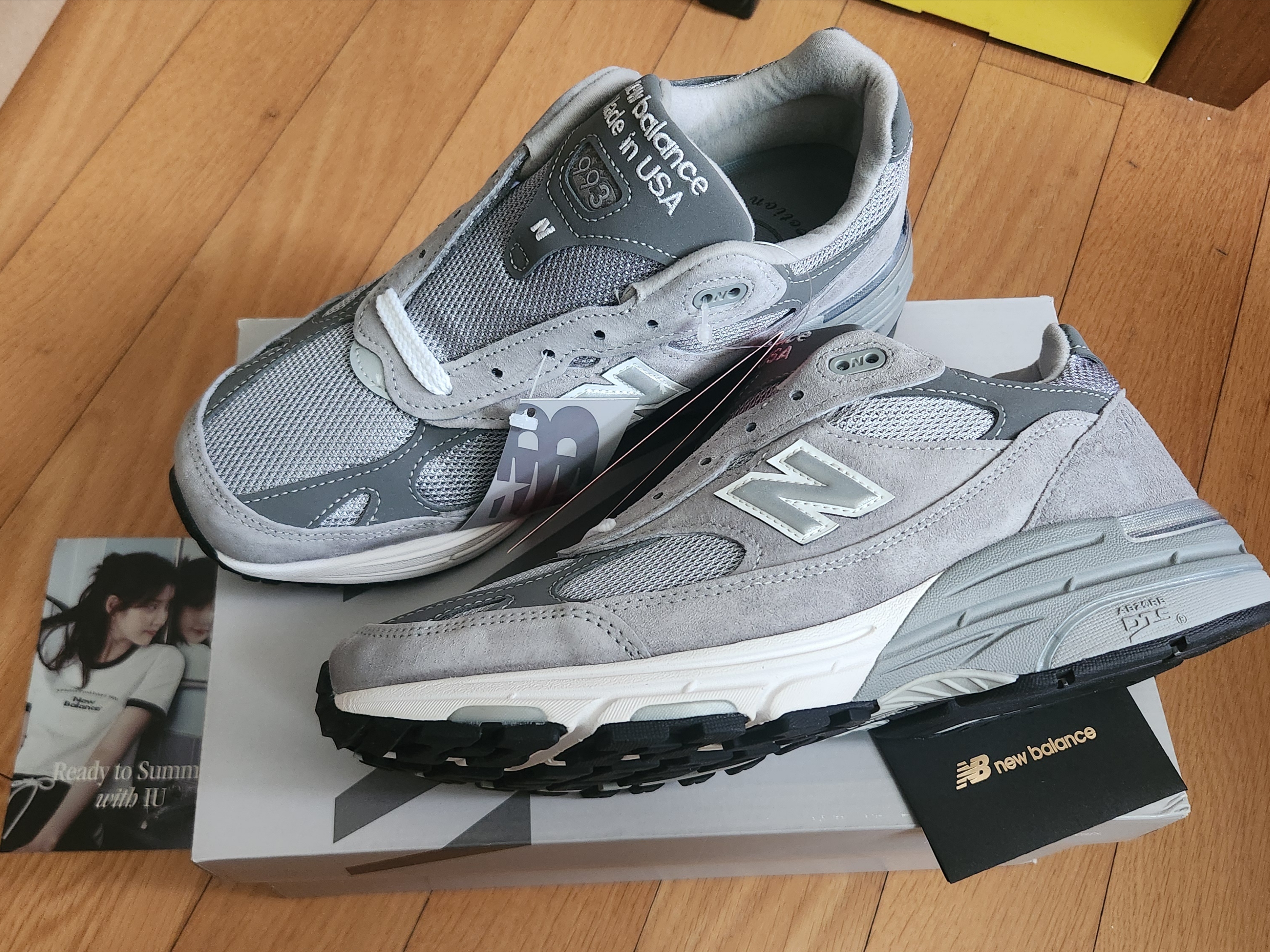 New Balance 993 Made in USA Grey - D Standard 착용 스타일