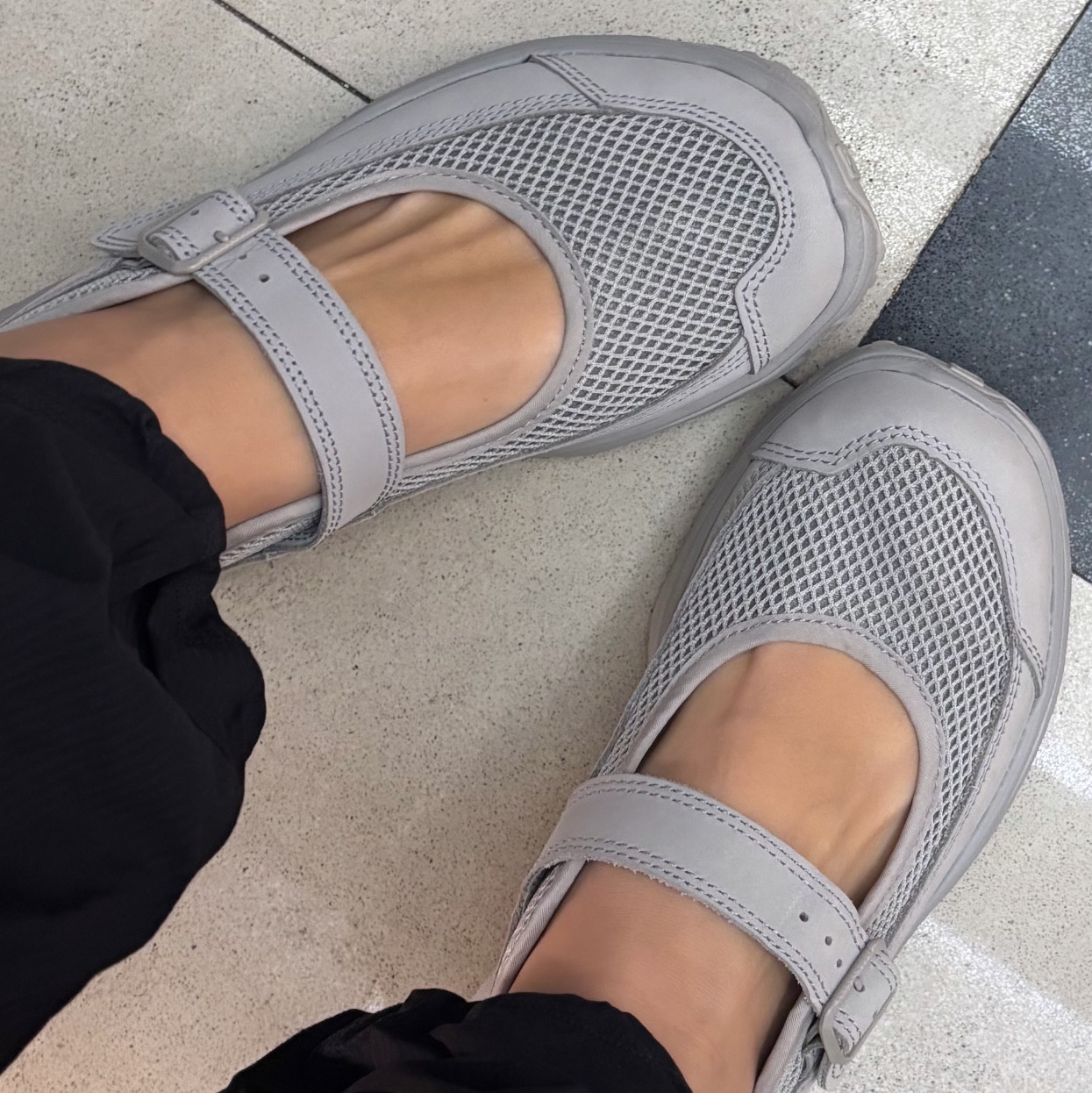 Salomon RX Marie Jeanne Ghost Gray 착용 스타일