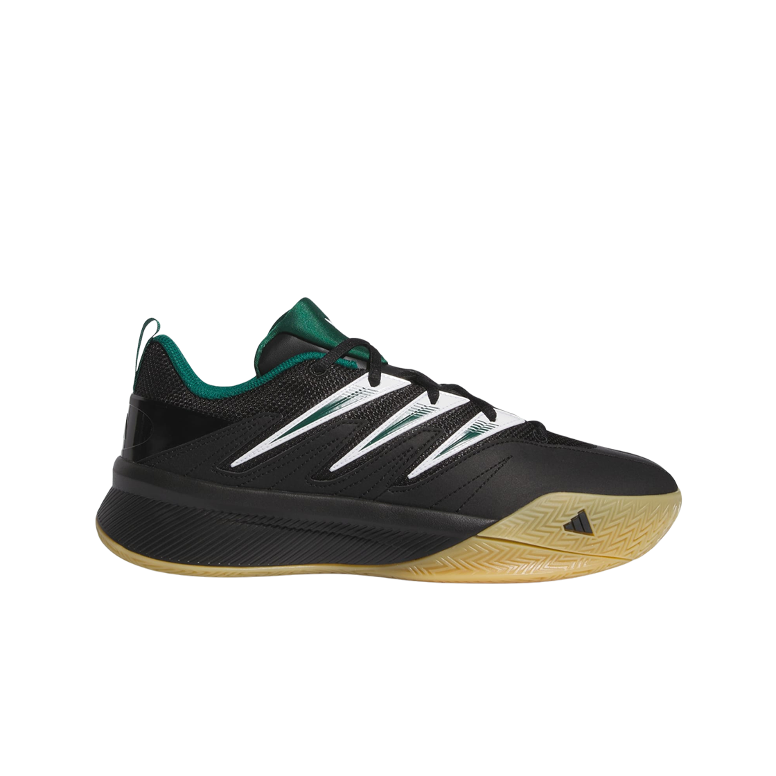 아디다스 데임 서티파이드 3 로우 컬리지에이트 그린 코어 블랙(Adidas Dame Certified 3 Low Collegiate Green Core Black)