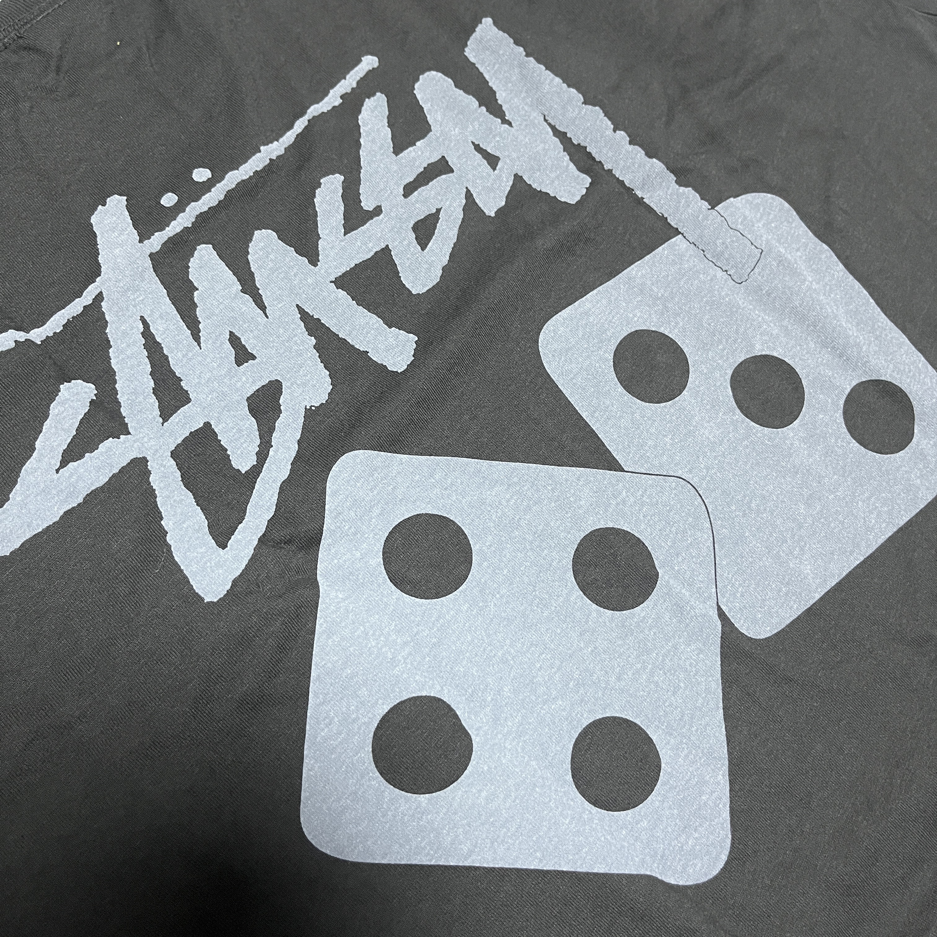 Stussy Pigment Dyed Dice T-Shirt Black, Stussy Pigment Dyed Dice T-Shirt Navy 착용 스타일