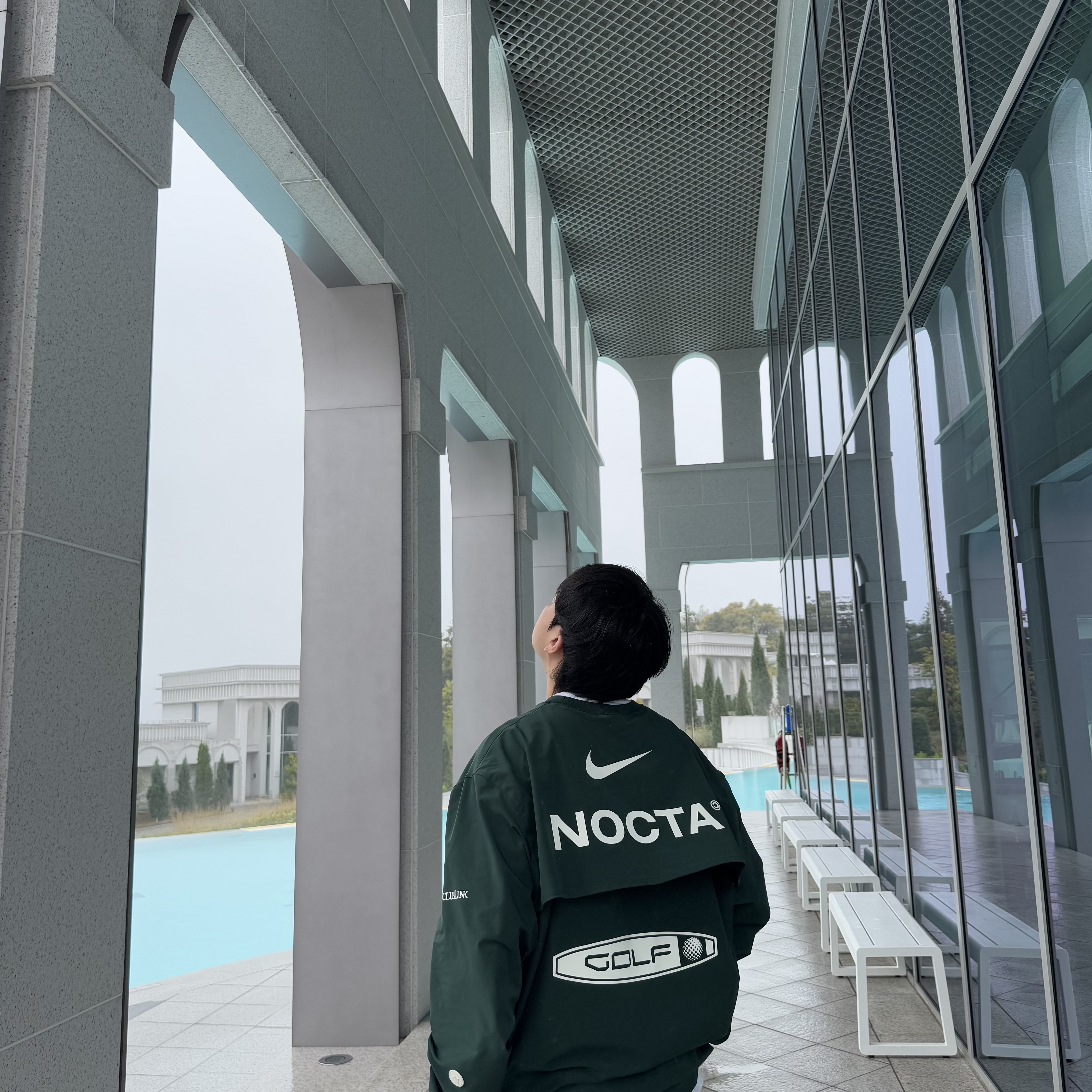Nike x Drake Nocta Golf Crewneck Top Green - US/EU, Gentle Monster x Maison Margiela MM003 Black Black 착용 스타일 - 1