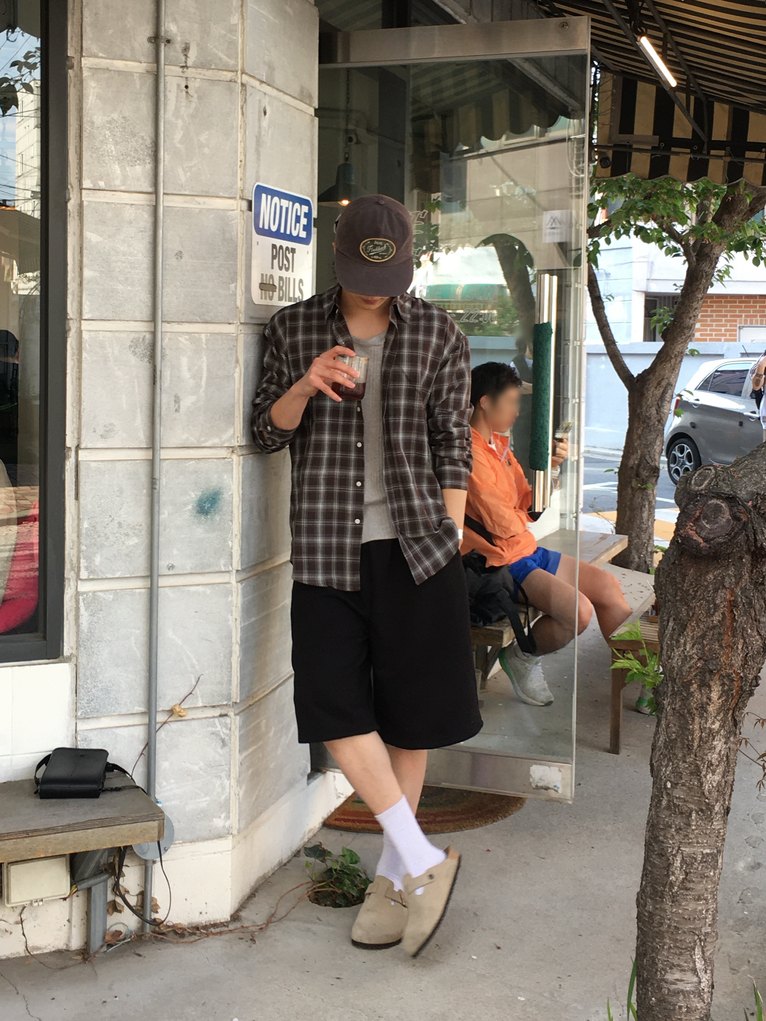 Birkenstock Boston Suede Leather Taupe - Regular 착용 스타일 - 2