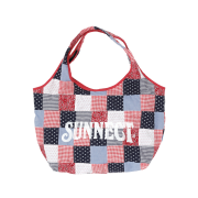 SUNNECT Madras Shopper Bag Red