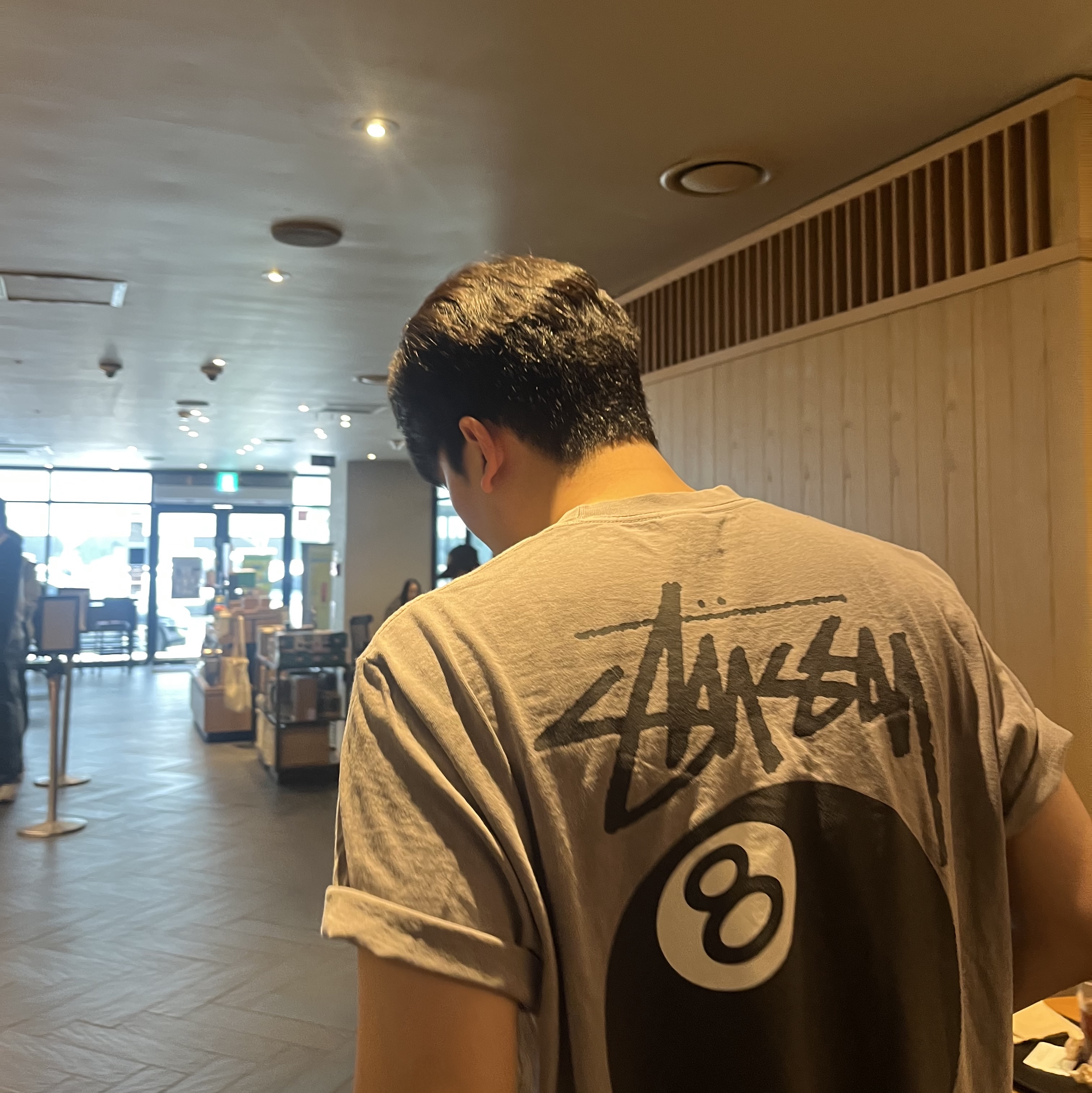 Stussy 8 Ball Pigment Dyed T-Shirt Grey - 22SS 착용 스타일
