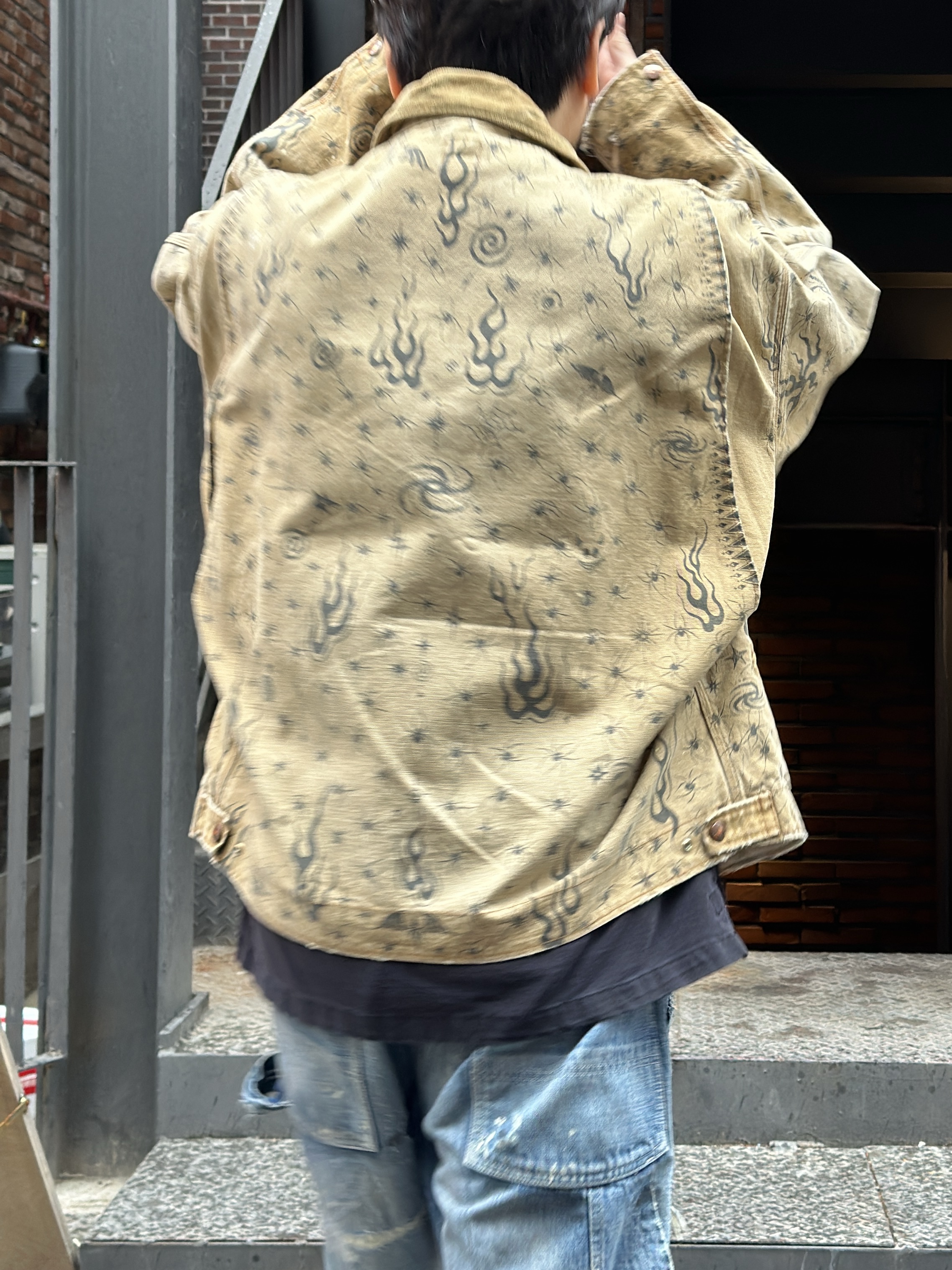Saint Mxxxxxx x Dr. Woo Detroit Jacket Beige - 25SS, Gentle Monster x Maison Margiela MM211 Black Clear 착용 스타일 - 4