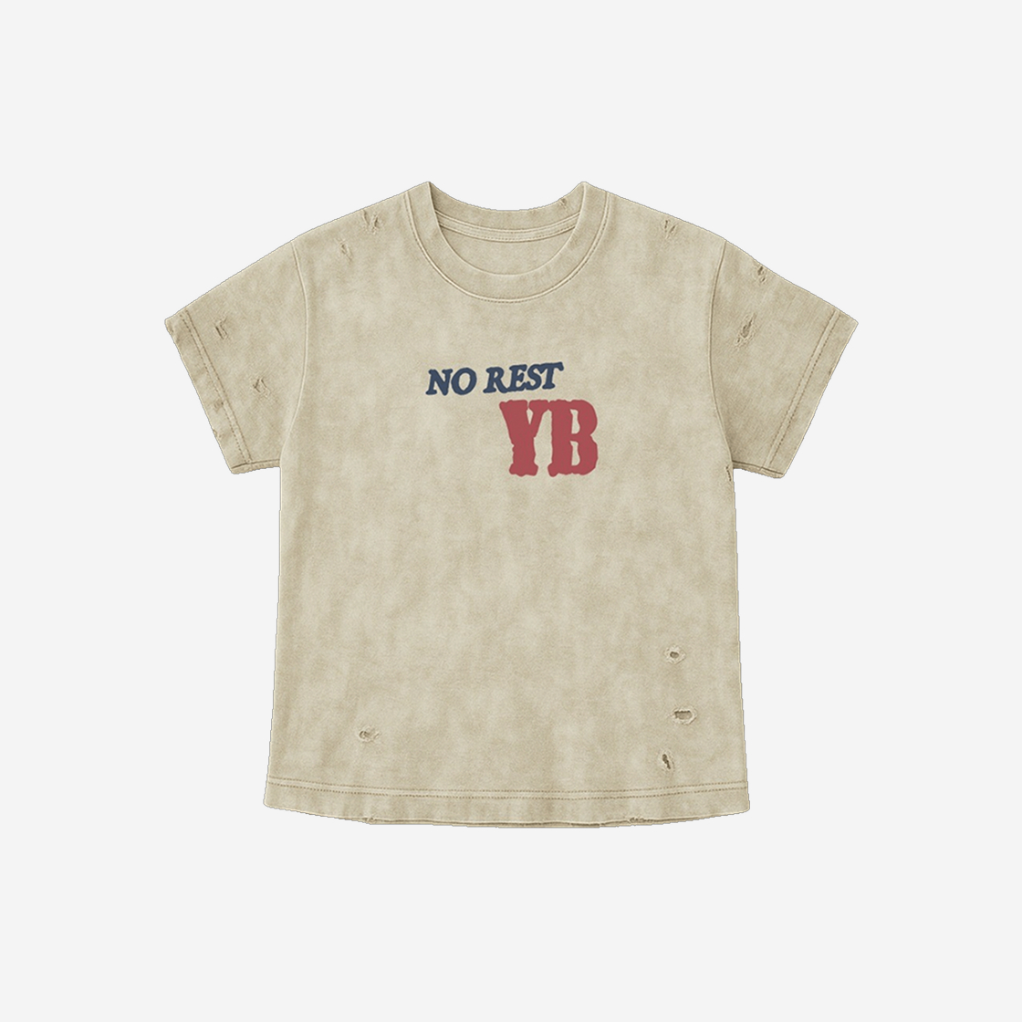 HPF25MD35 NO REST YB VINTAGE T-SHIRT - LIGHT BEIGE