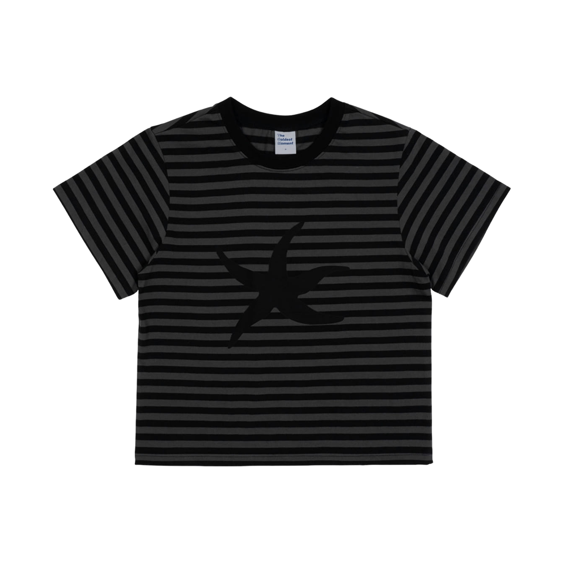 - The Coldest Moment Starfish Stripe T-Shirt Black