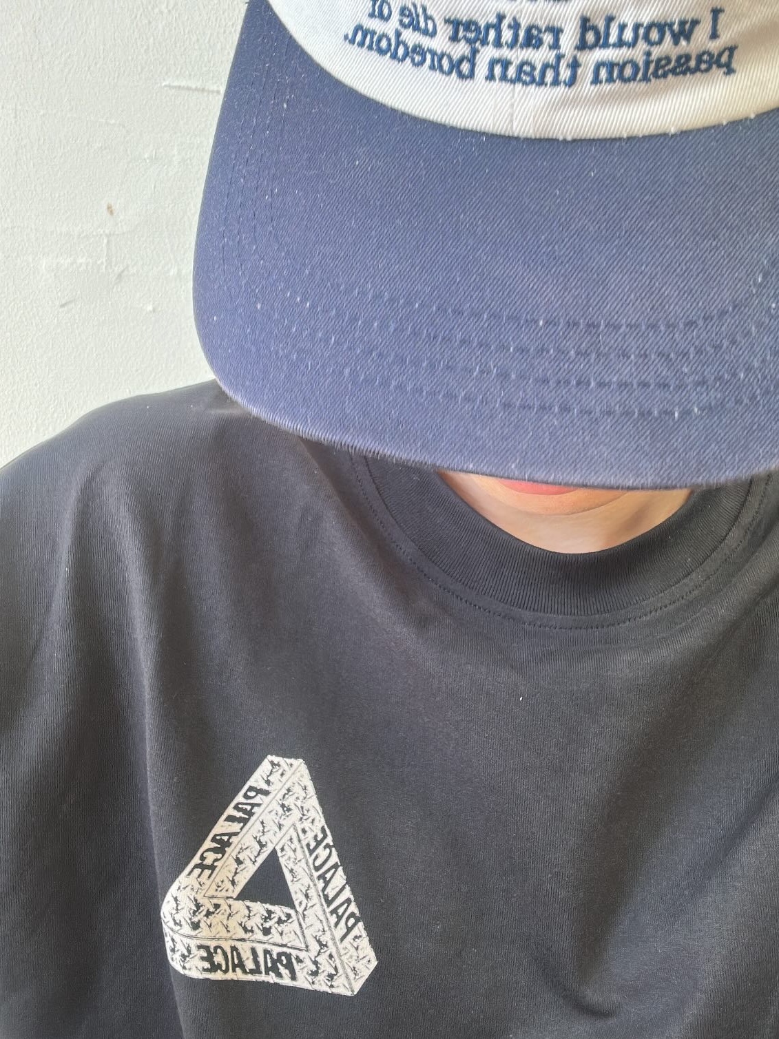 Palace Tri Slip T-Shirt Black - 24FW 착용 스타일