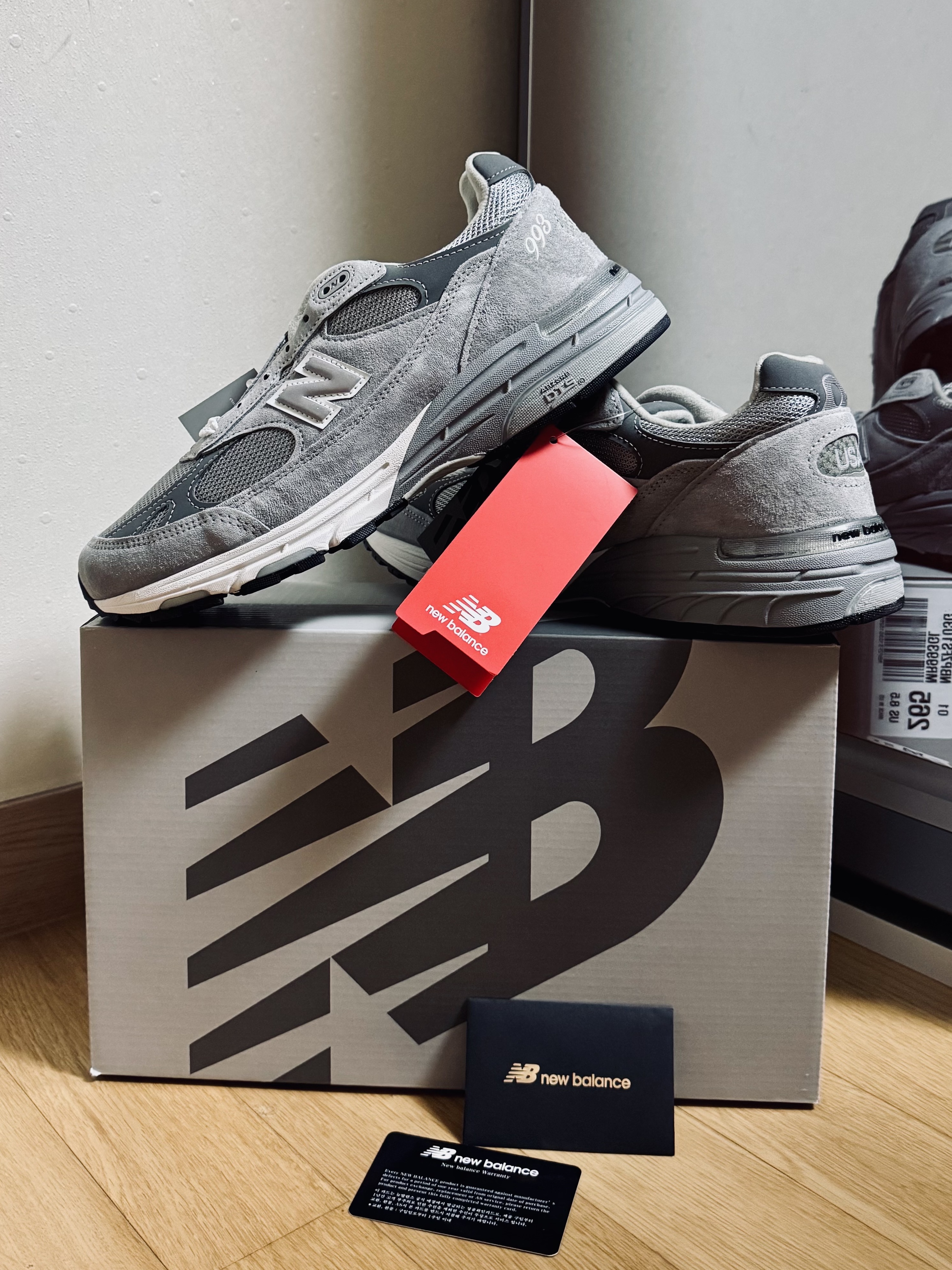 New Balance 993 Made in USA Grey - D Standard 착용 스타일