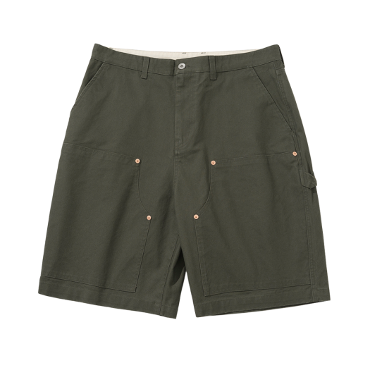★NIIER NOR★ CROSS ROSE HALF PANTS 니어 노어 크로스 로즈 하프 팬츠 멜란지 그레이 | NIIER NOR