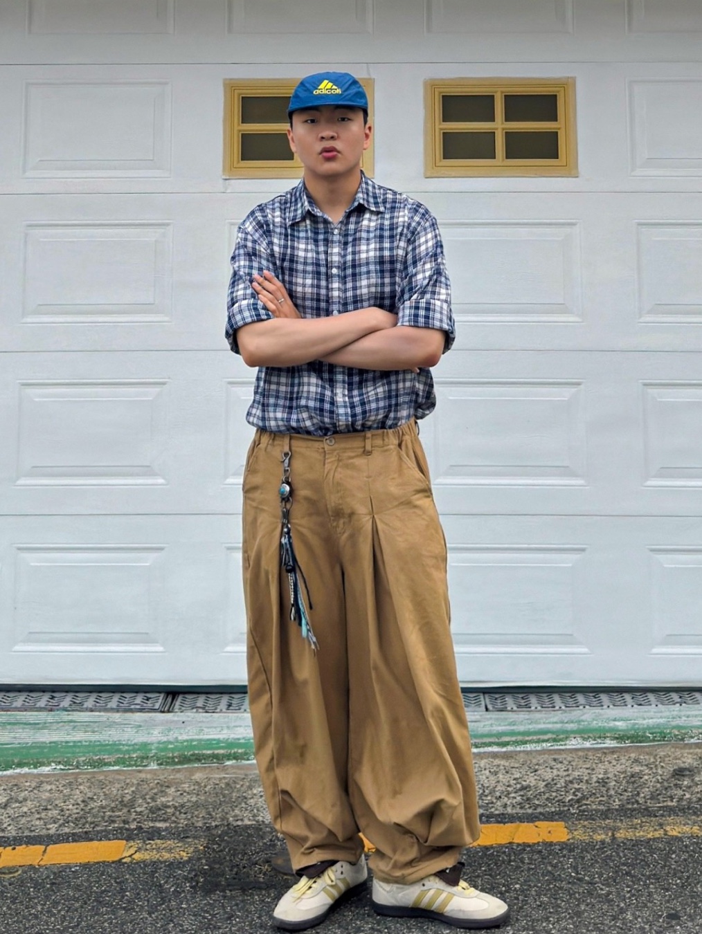 Roa Hiking Rozes Sand Orange, (W) Adidas SL 72 OG Maroon Almost Yellow 착용 스타일 - 10