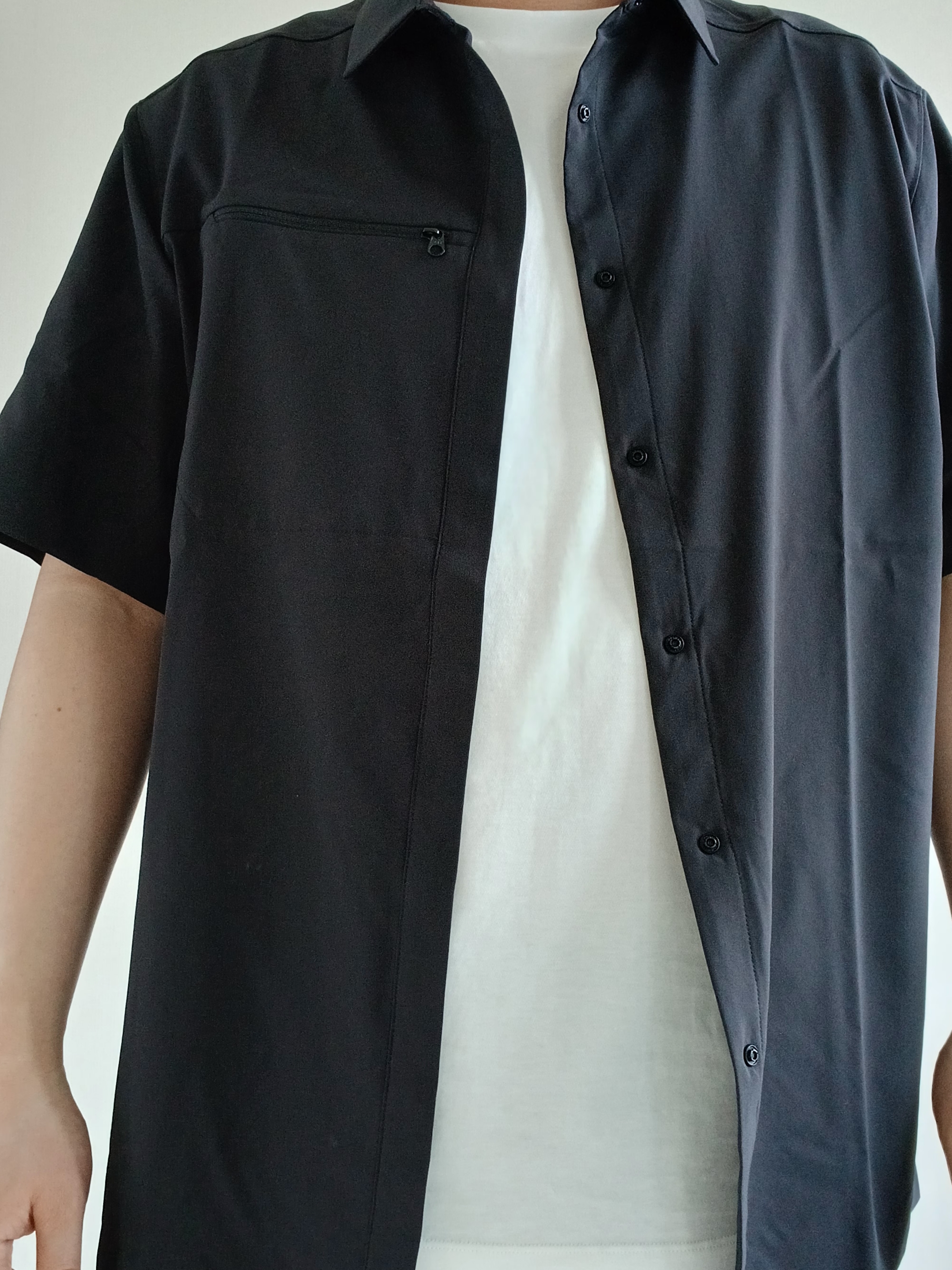 Nike ACG Trail Cap Black, Arc'teryx Kragg SL Cotton Bird Word SS T-Shirt White Light Black 착용 스타일 - 7