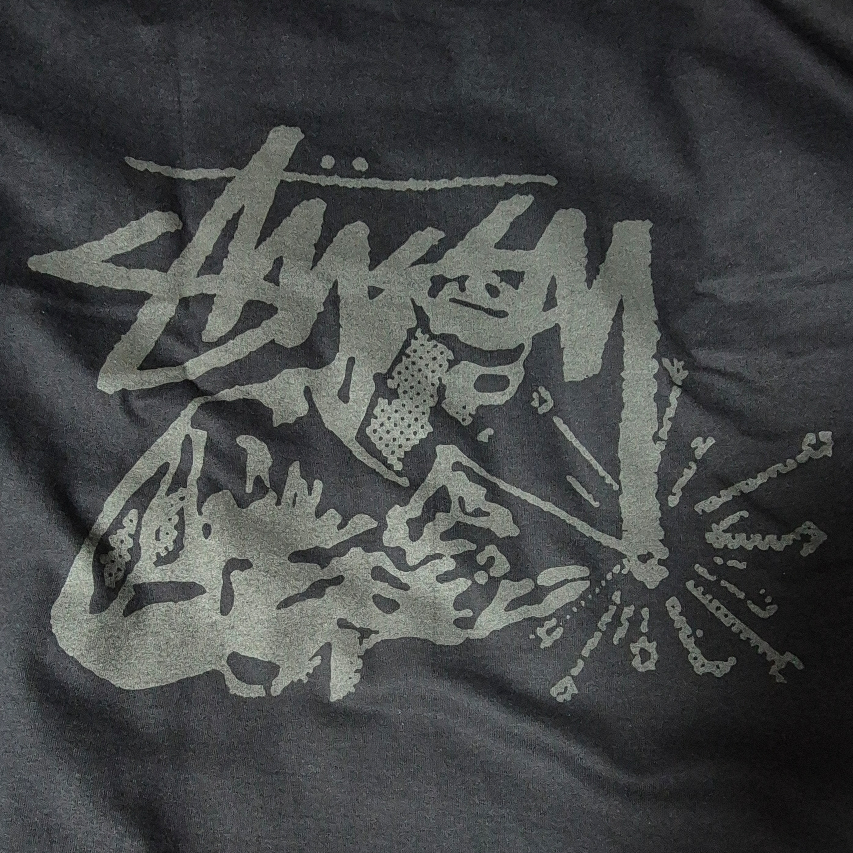 Stussy Welder T-Shirt Black 착용 스타일 - 2
