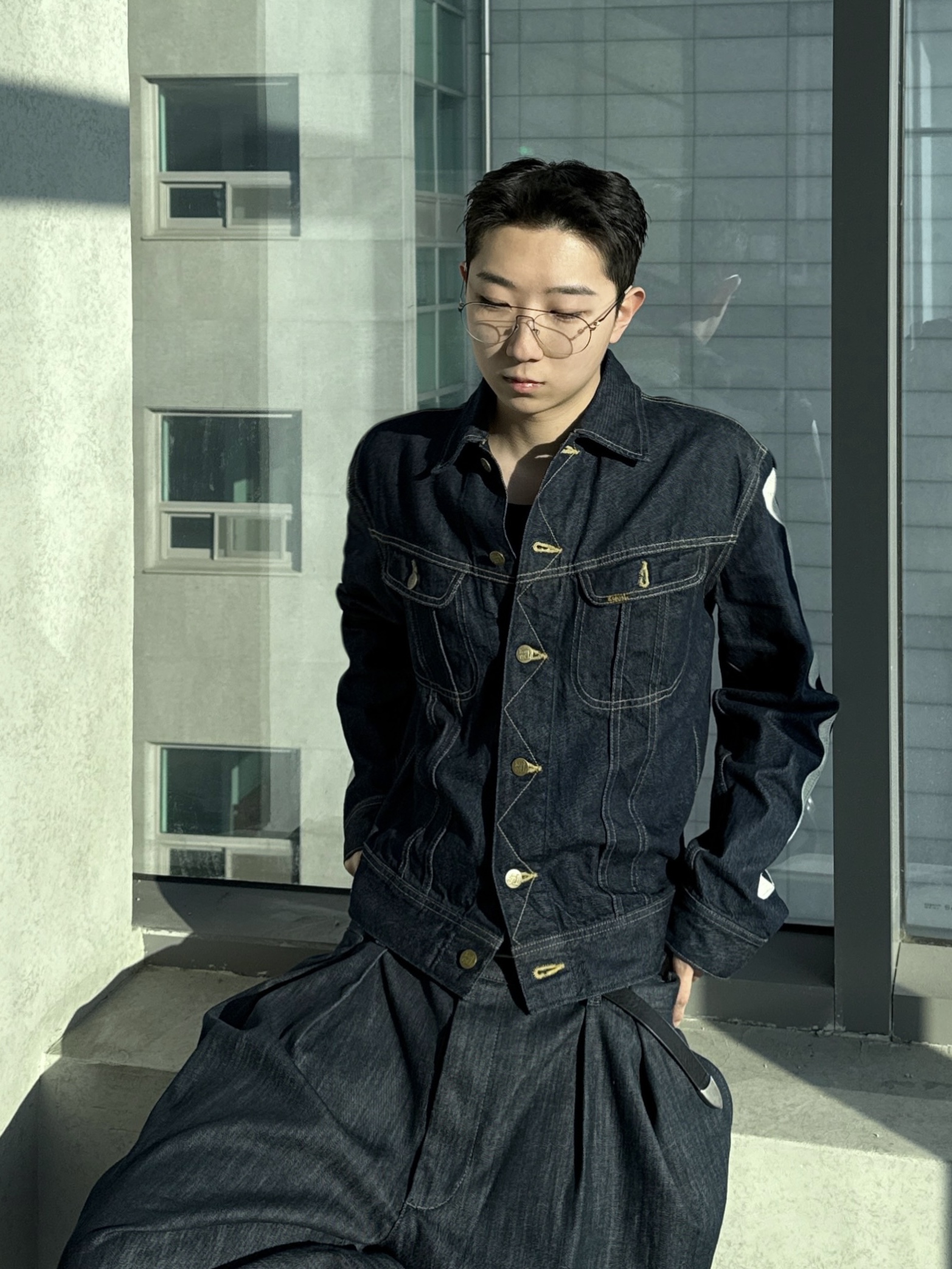 Kapital 11.5 oz. Denim Mexican Tuxedo Westerner Bone Jacket Indigo, Timberland Premium 6 inch Waterproof Boot Wheat Nubuck - Wide 착용 스타일 - 5