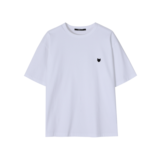 SH3TS881WH Songzio Zzero Mono Panther T-Shirt White