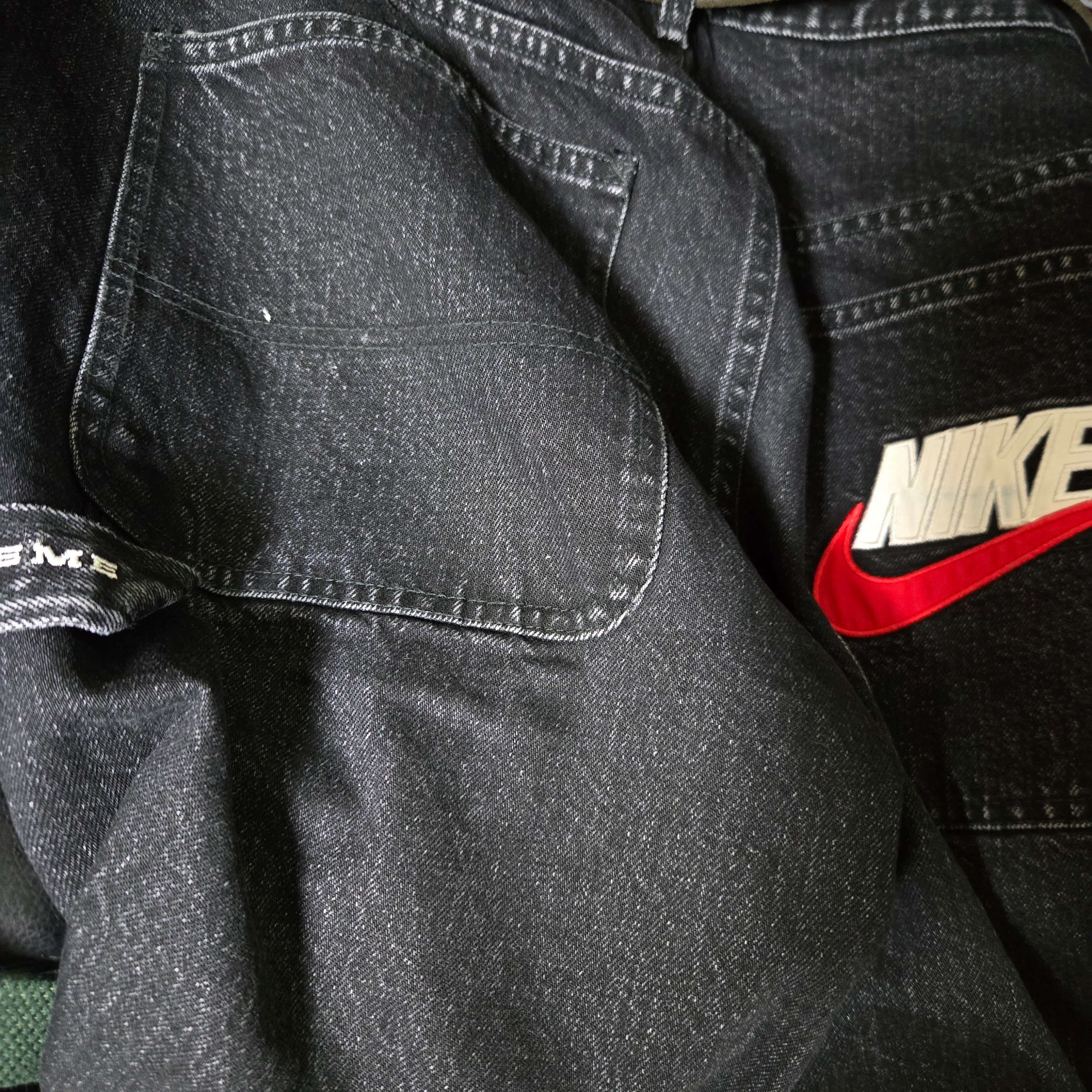 Supreme x Nike Denim Short Black - 24SS 착용 스타일
