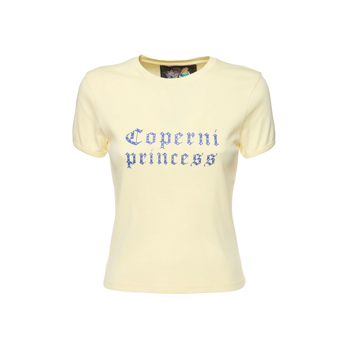 코페르니 x 디즈니 우먼 프린세스 슬림 핏 티셔츠 옐로우 - 25SS(Coperni x Disney Women Princess Slim Fit T-Shirt Yellow - 25SS)