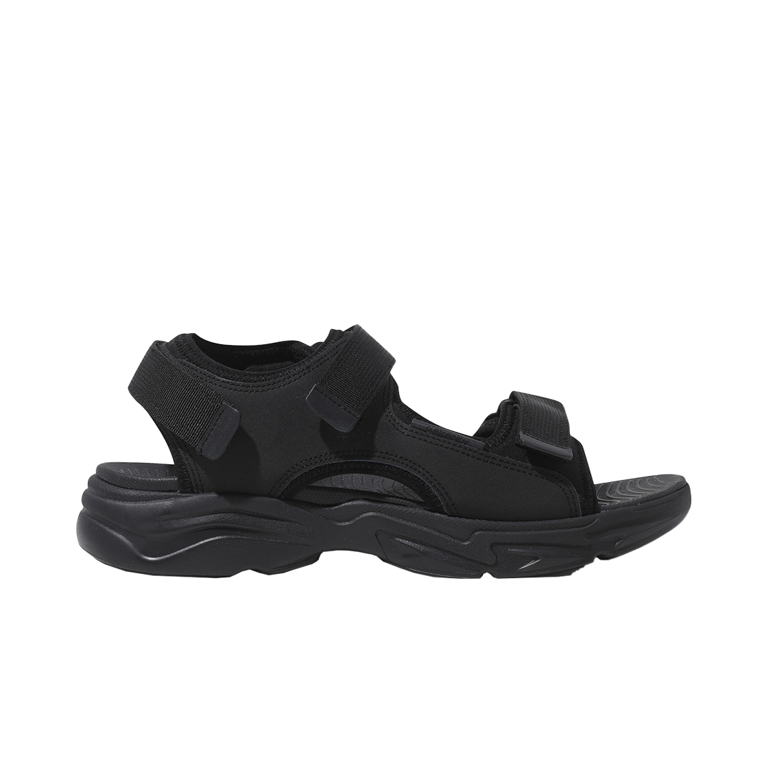 CU4AX25201BKX Customellow Strap Sandals Black