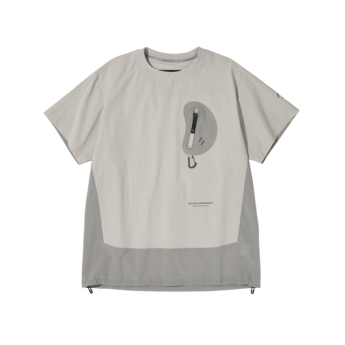 WDT019 Welter Experiment Breathable Half Sleeve Pullover Light Gray