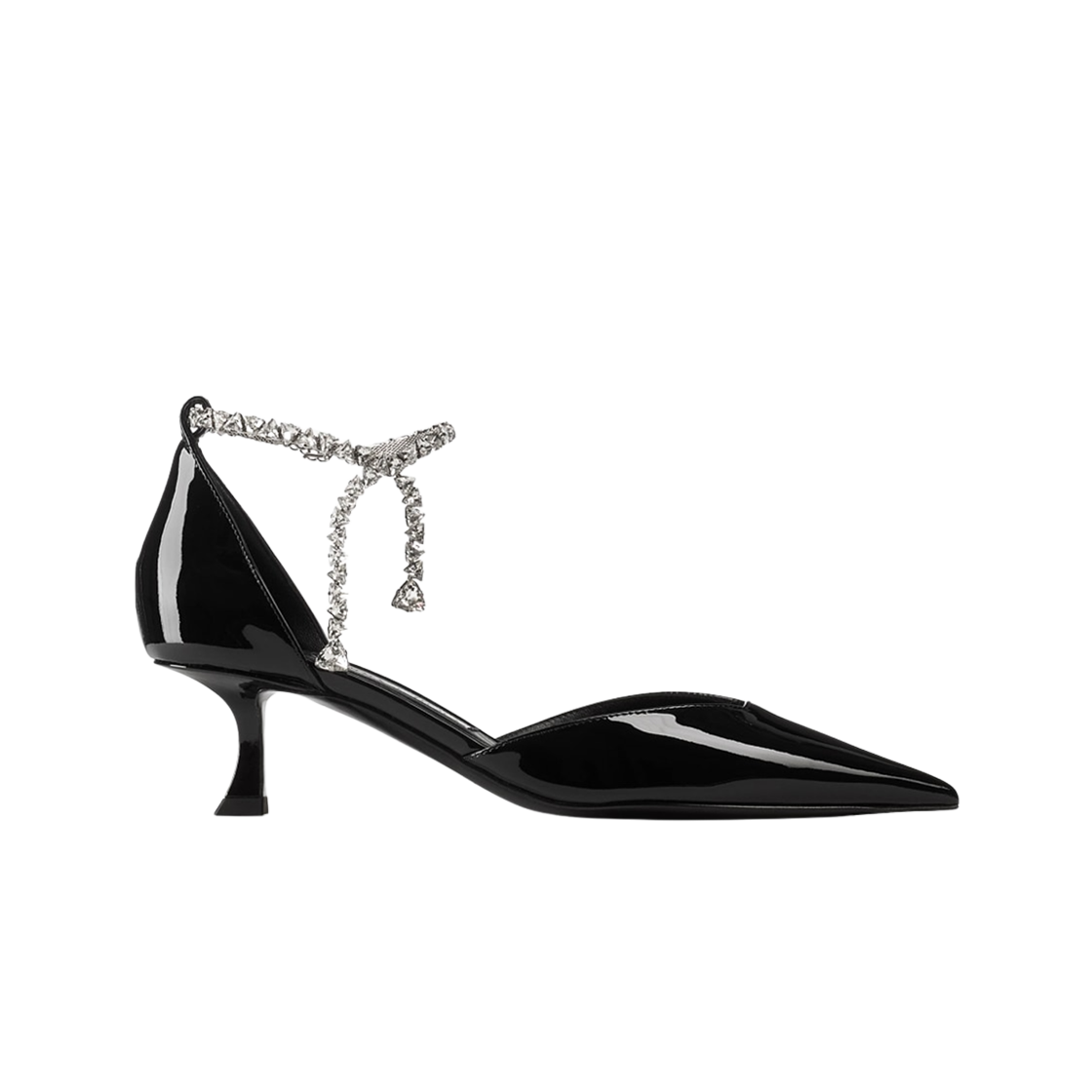 (W) 지미추 스티비 50 페이턴트 레더 펌프스 블랙((W) Jimmy Choo Stevie 50 Patent Leather Pumps Black)