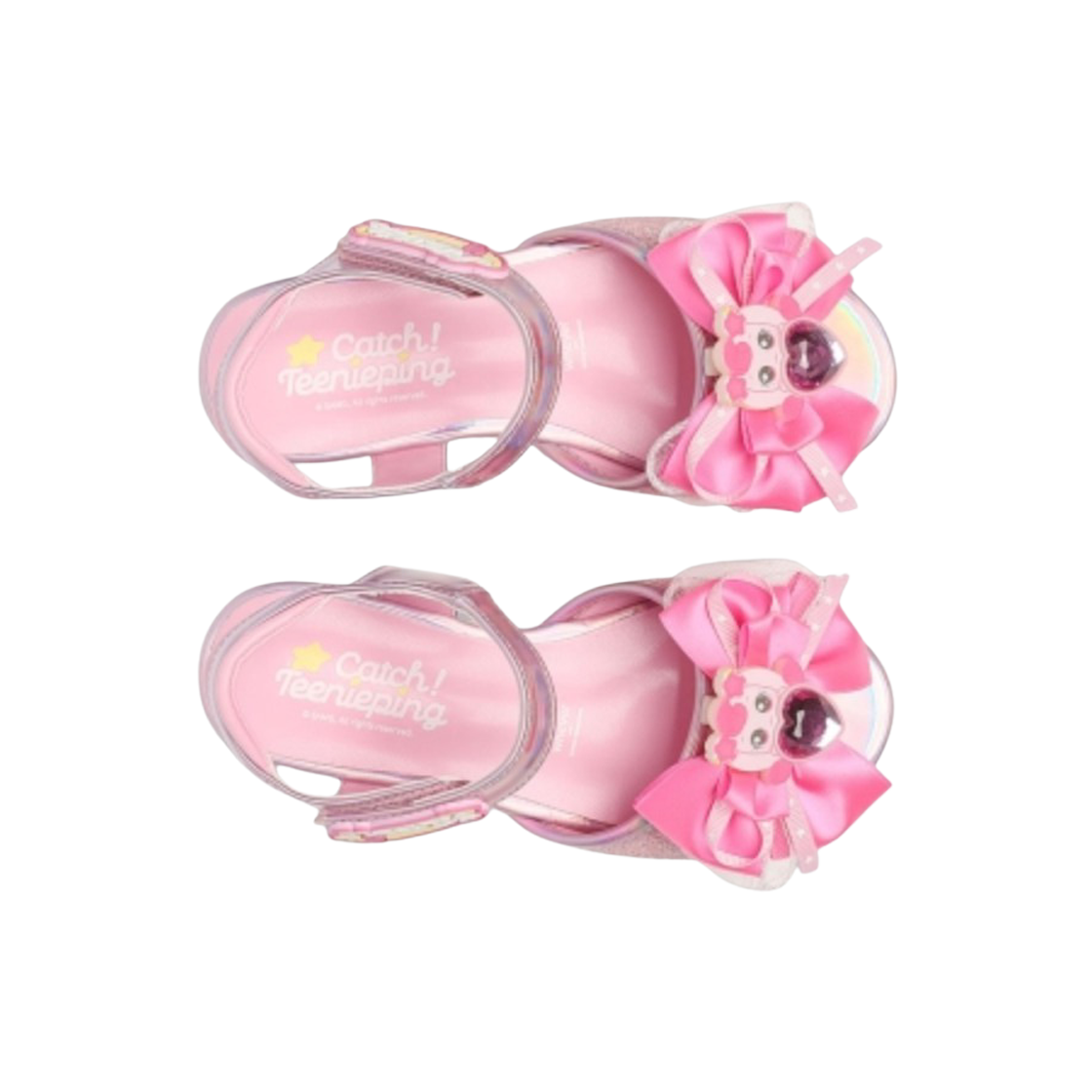 (Kids) 캐치! 티니핑 LED 플랫 샌들 하츄핑 핑크((Kids) Catch! Teenieping LED Flat Sandal Heartsping Pink) - 2