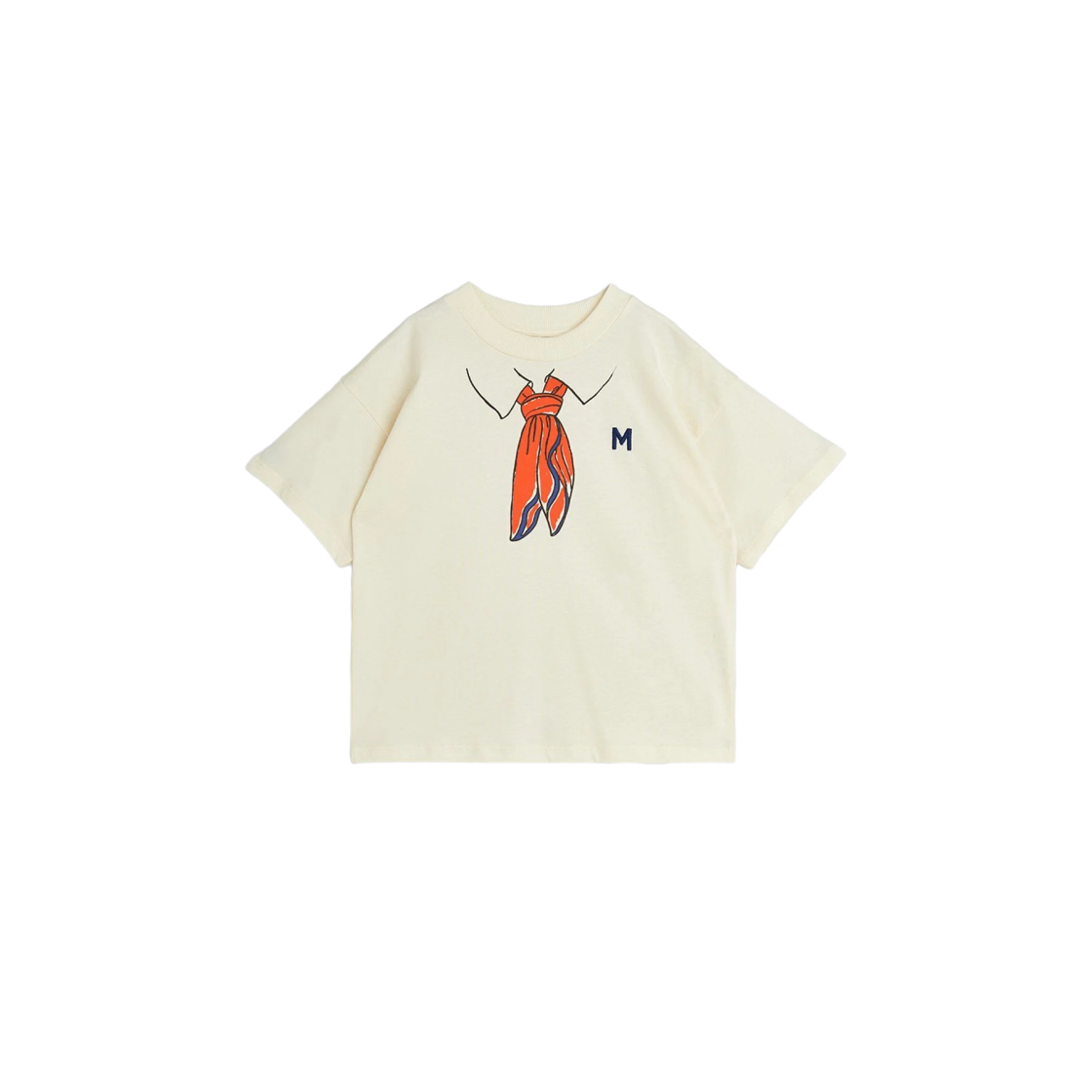 2512011211 (Kids) Mini Rodini Scarf T-Shirt Off White
