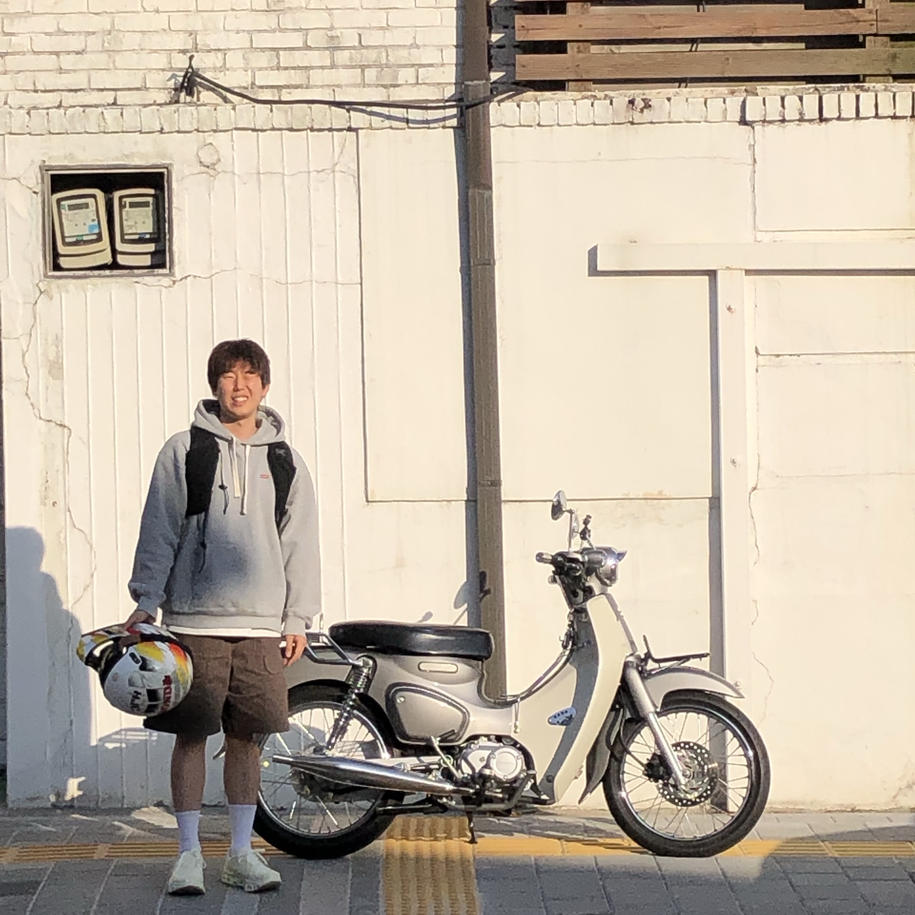 On Running x Post Archive Faction (Paf) Cloudmonster 2 Seedling White, Supreme Small Box Drawcord Hooded Sweatshirt Heather Grey - 23FW 착용 스타일 - 1