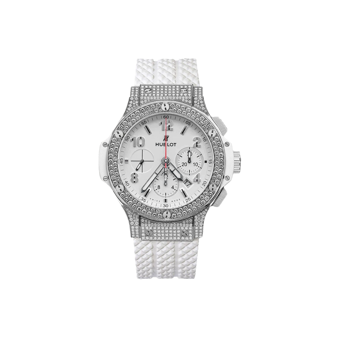 위블로 빅뱅 St. Moritz 크로노그래프 44-301.SE.230.RW.174 베젤러그다이아 화이트 아라빅+바(Hublot Big Bang St. Moritz Chronograph 44-301.SE.230.RW.174 Bezel & Lug Diamond White Arabic + Baton)