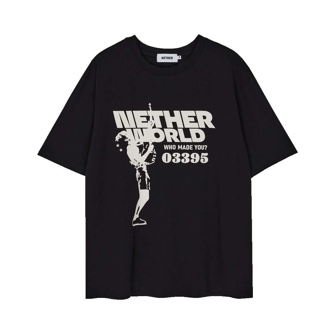 P00000DK_BK NETHERWORLD Who Made You T-Shirt Black