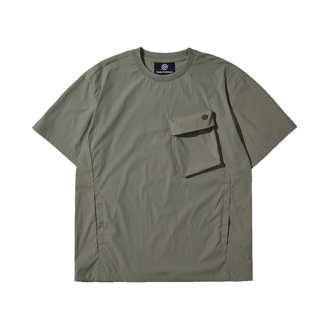 KB2WT1752MKH KALA PATTHAR Woven Utility Pocket T-Shirt Khaki