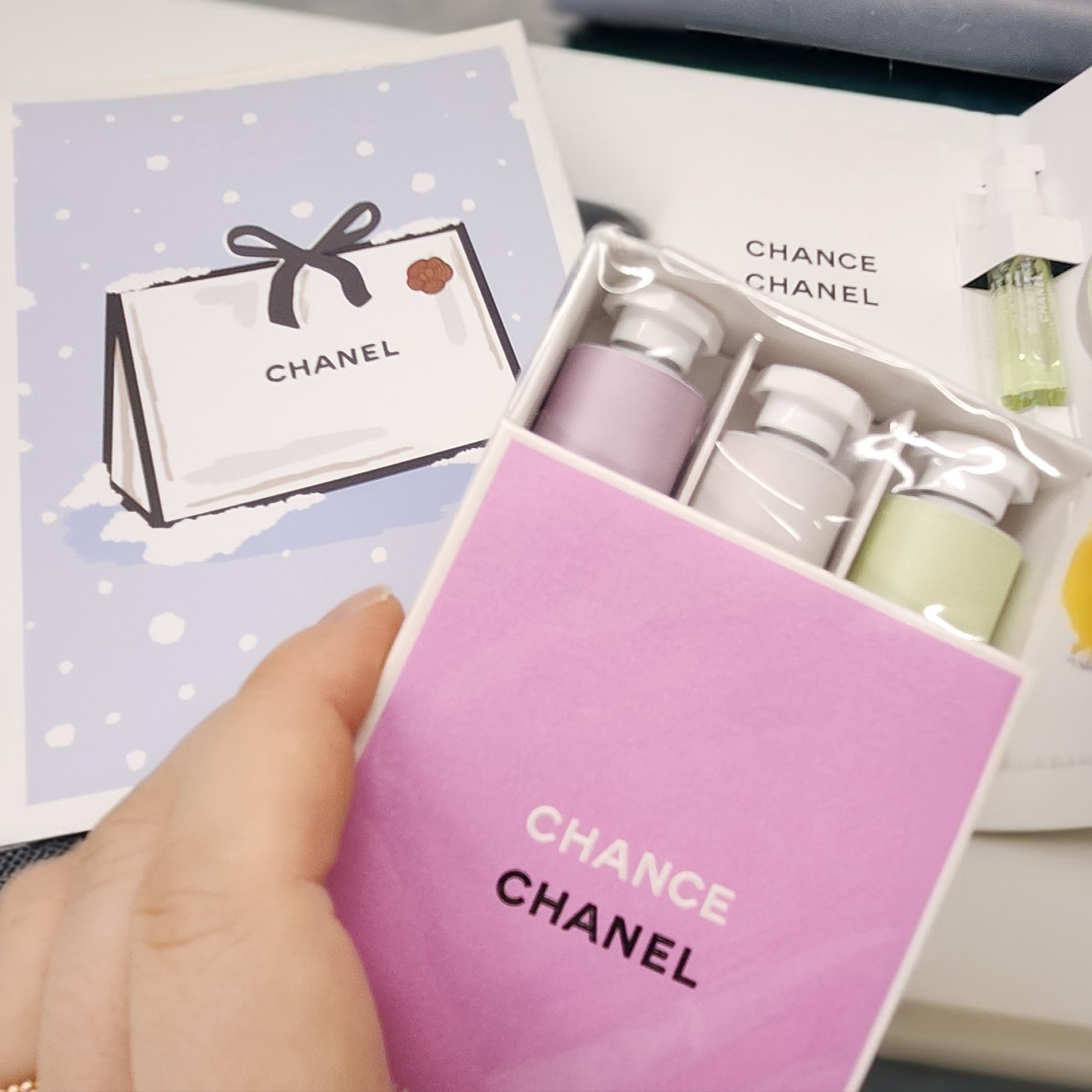 Chanel Chance Perfumed Hand Creams 20ml x 3 착용 스타일