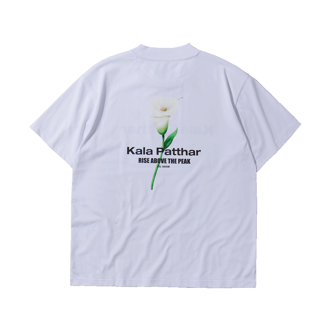 KB2RT1352MWH KALA PATTHAR Flower Graphic Back Logo T-Shirt White