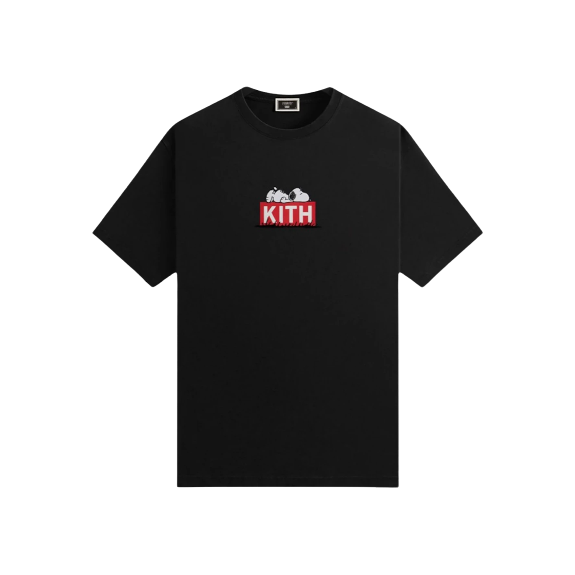KHM033385-001 Kith x Peanuts Doghouse Classic Logo T-Shirt Black