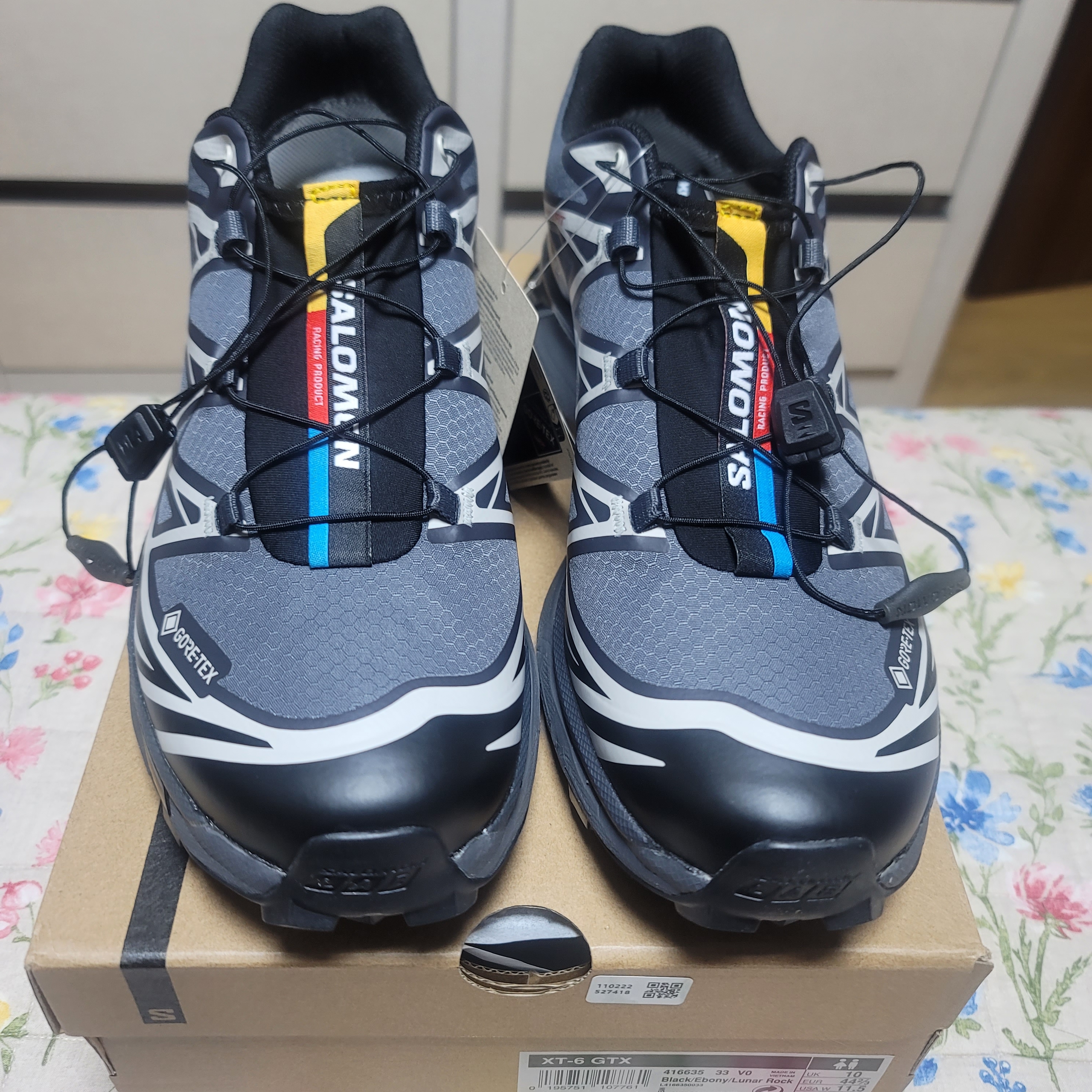 Salomon XT-6 Gore-Tex Black Ebony 착용 스타일 - 2