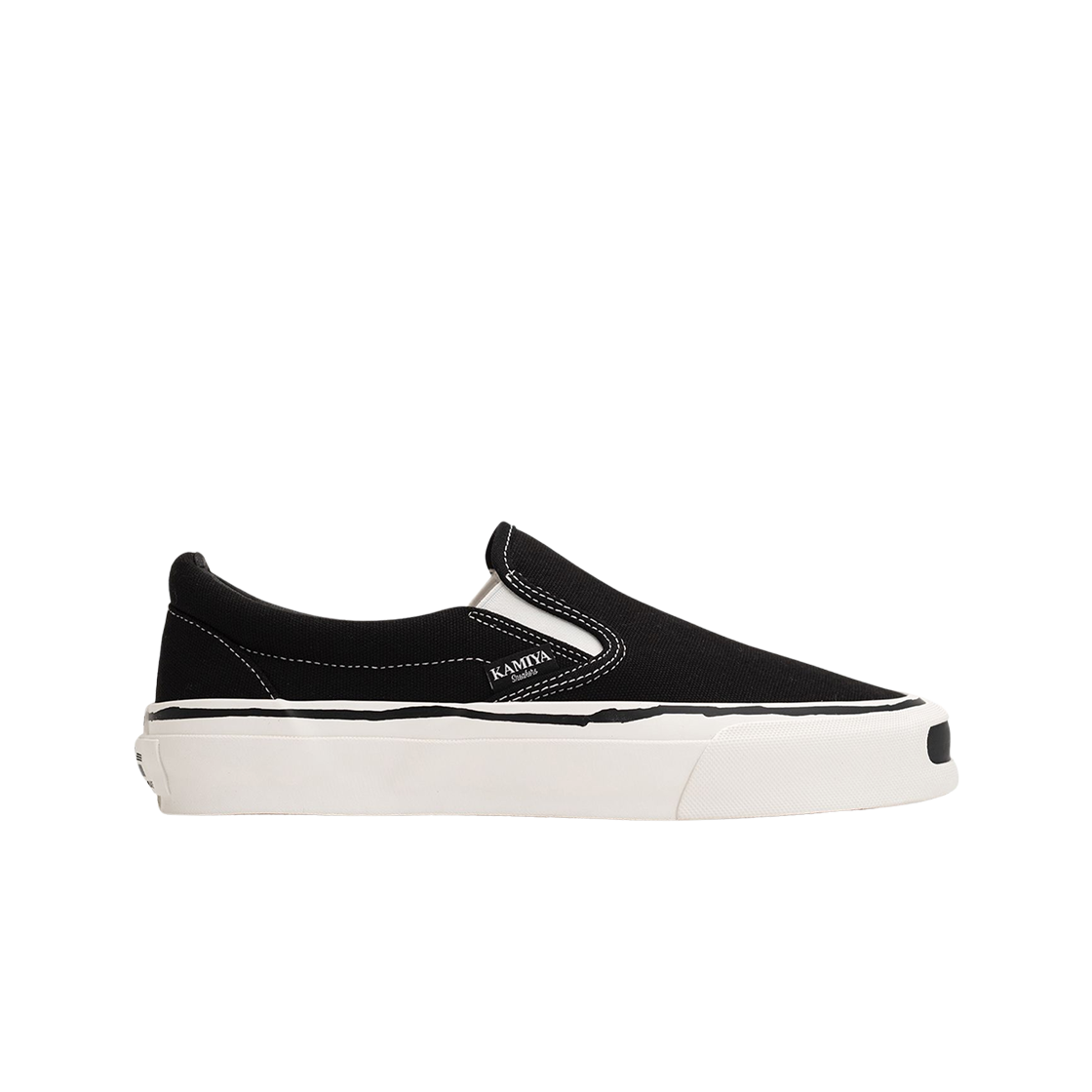 G14FW701 Kamiya Cornnell Vulcanize Slip on Sneaker Black