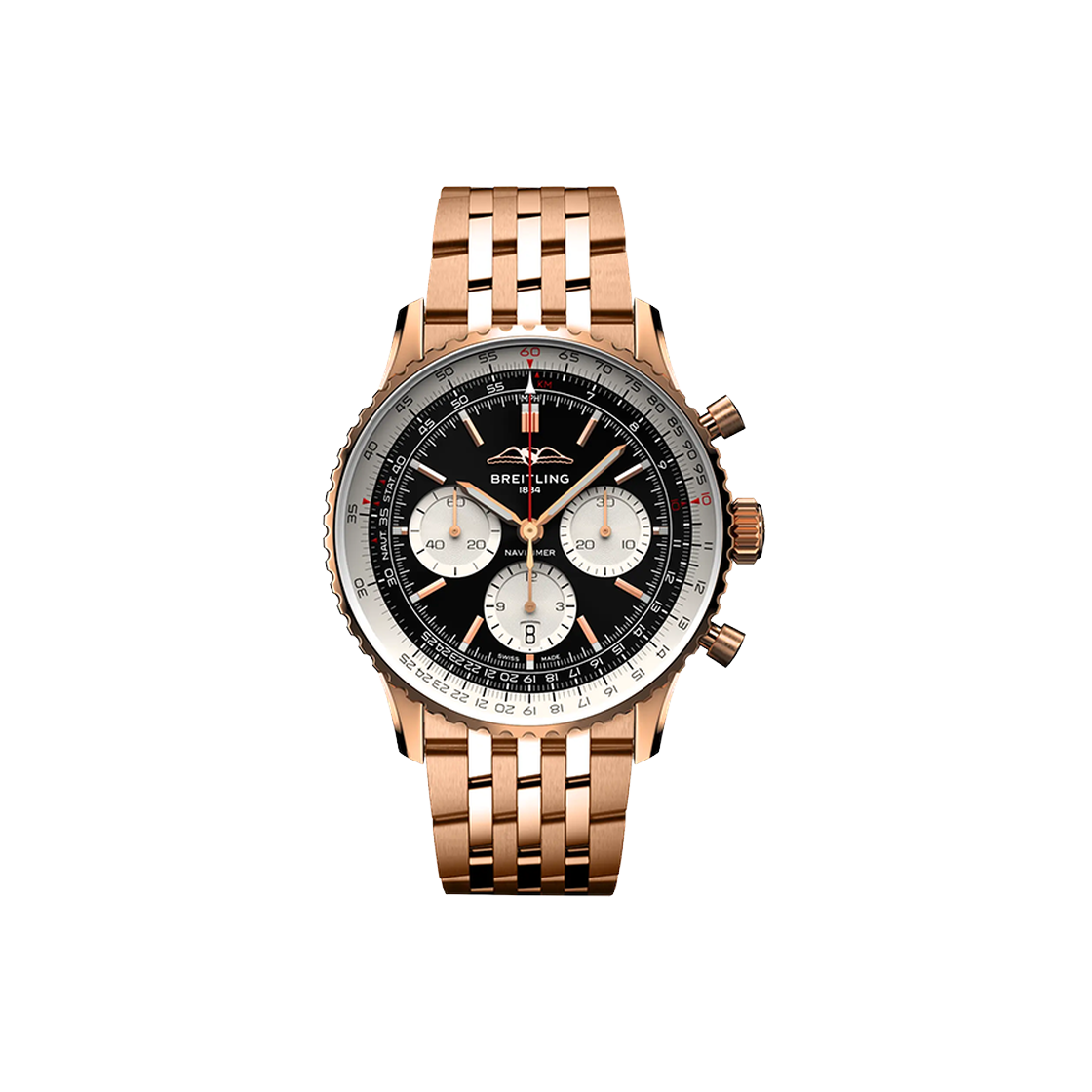 브라이틀링 내비타이머 B01 크로노그래프 43-RB0138211B1R1 블랙 바