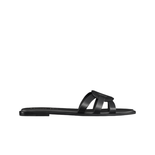 (W) Dior D-Club Mules Calfskin Black