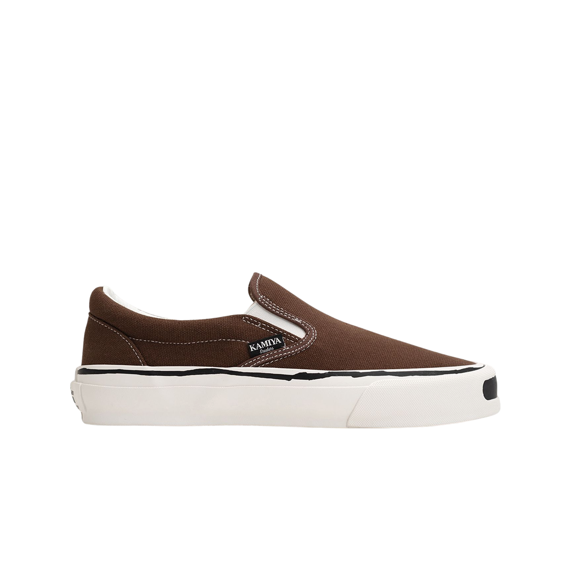 G14FW701 Kamiya Cornnell Vulcanize Slip on Sneaker Brown